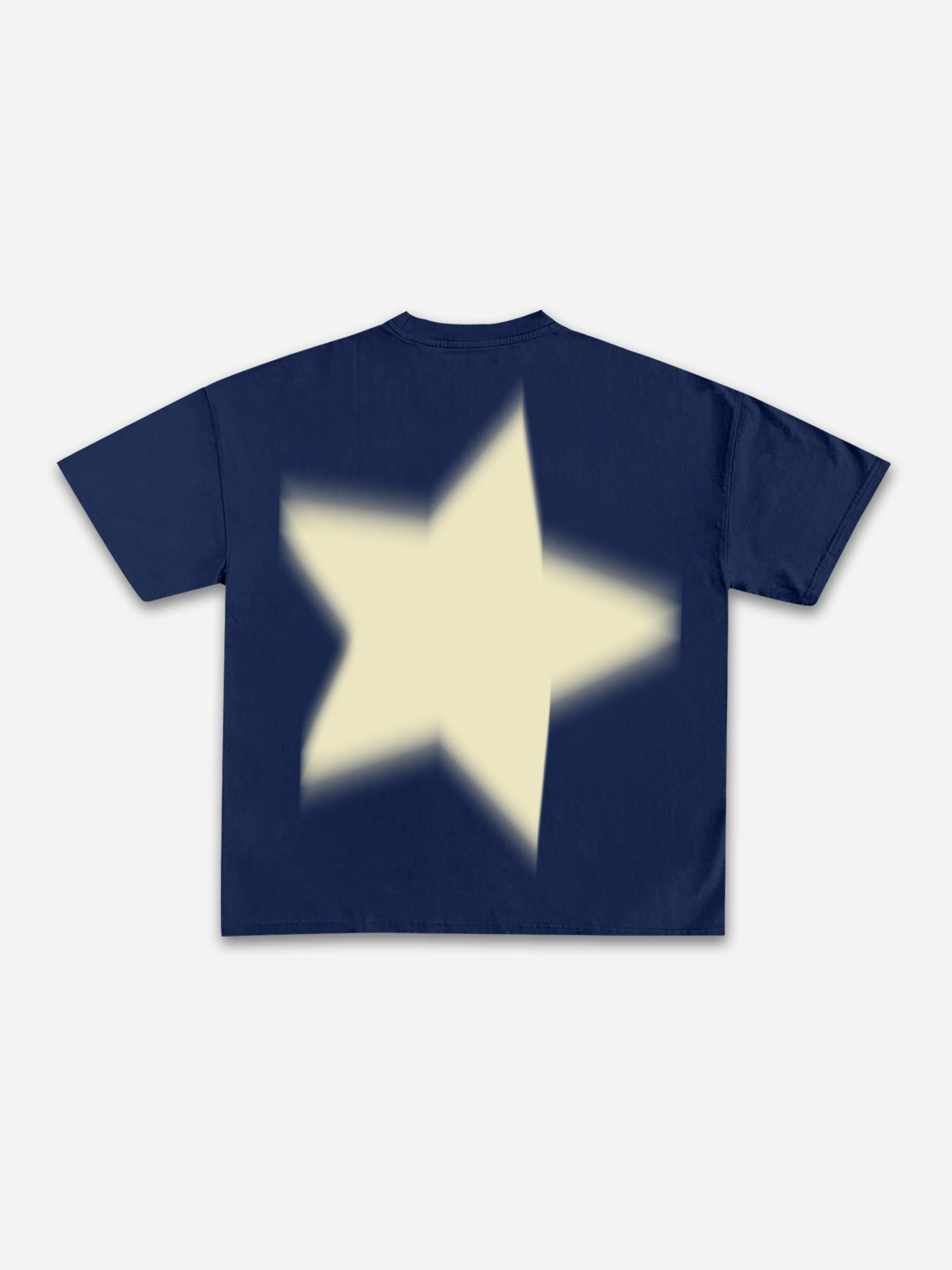 Men's Casual Virtual Shadow Graphics Cotton Short Sleeve T-Shirt Product Image