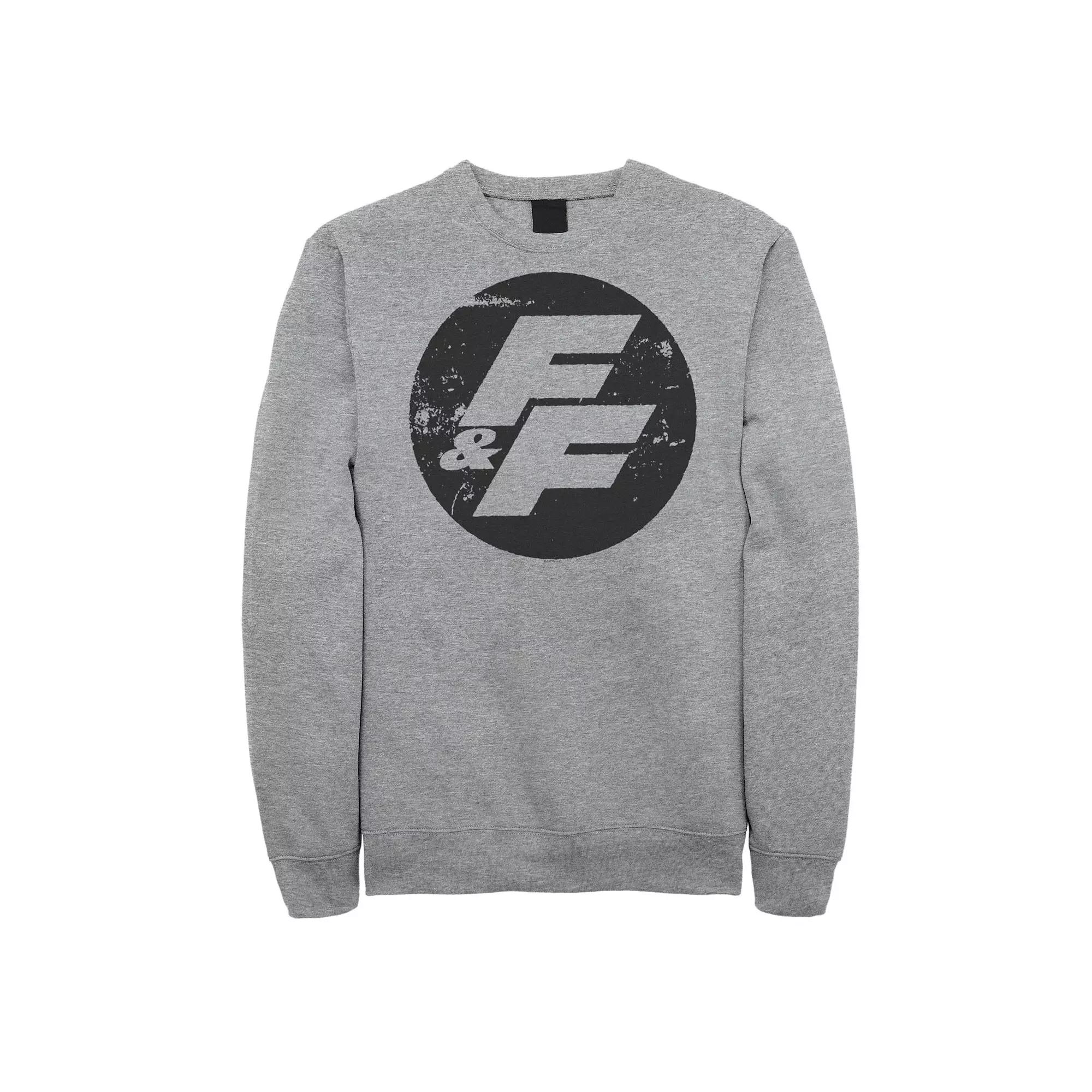 Big & Tall Fast & Furious Distressed Circle Logo Fleece Sweatshirt, Men's,  Product Image