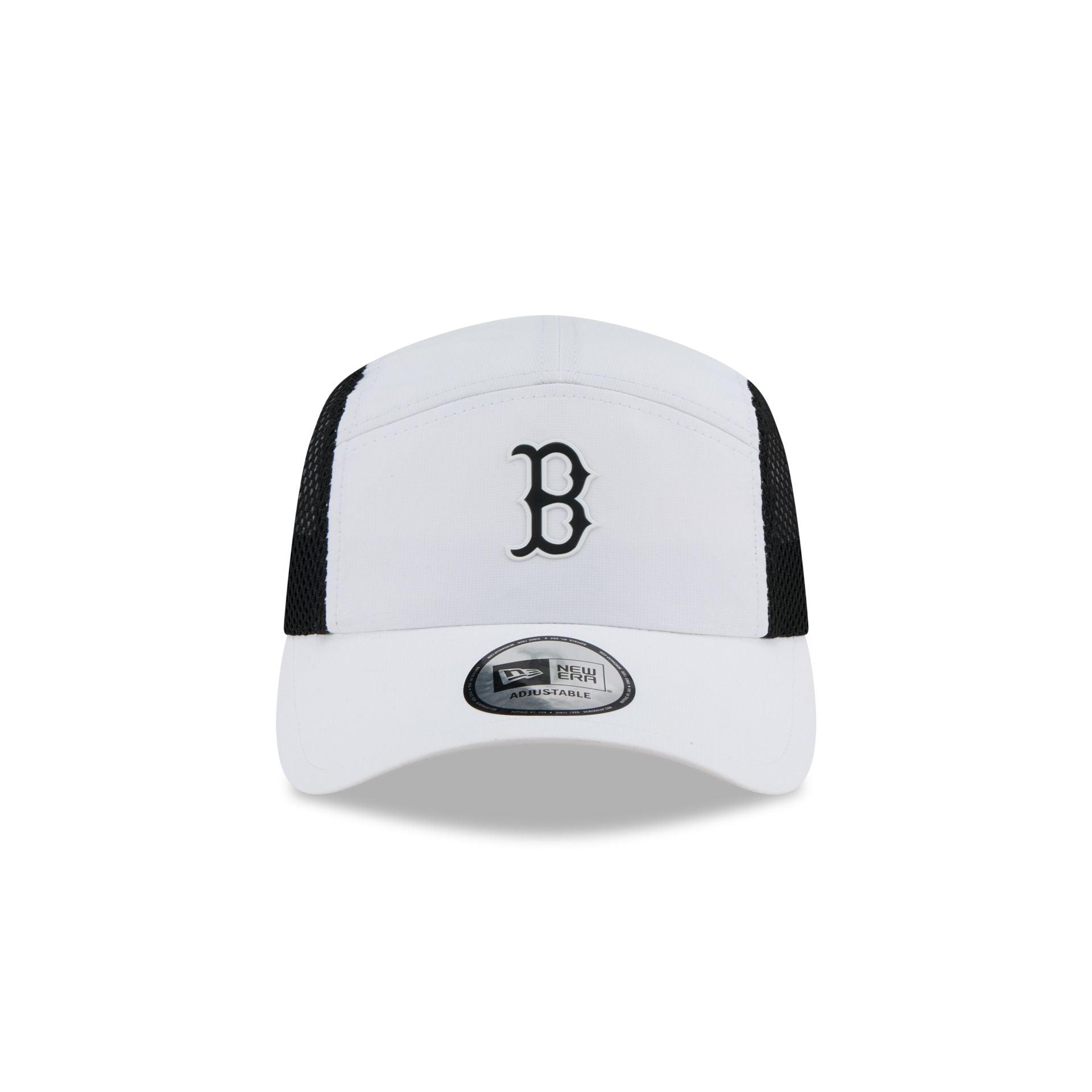 Boston Red Sox White Poly Runner Adjustable Hat Male Product Image