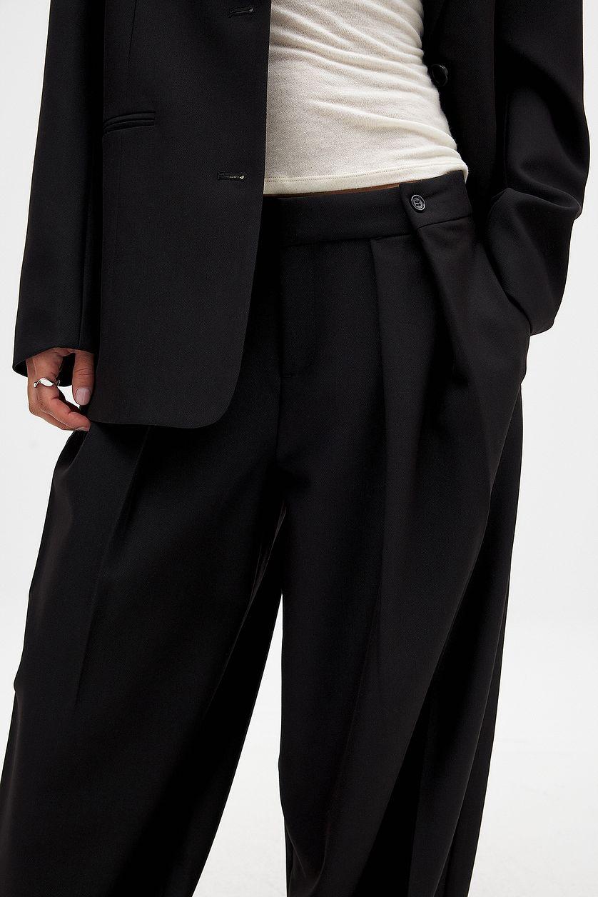 Mid Waist Suit Pants Product Image