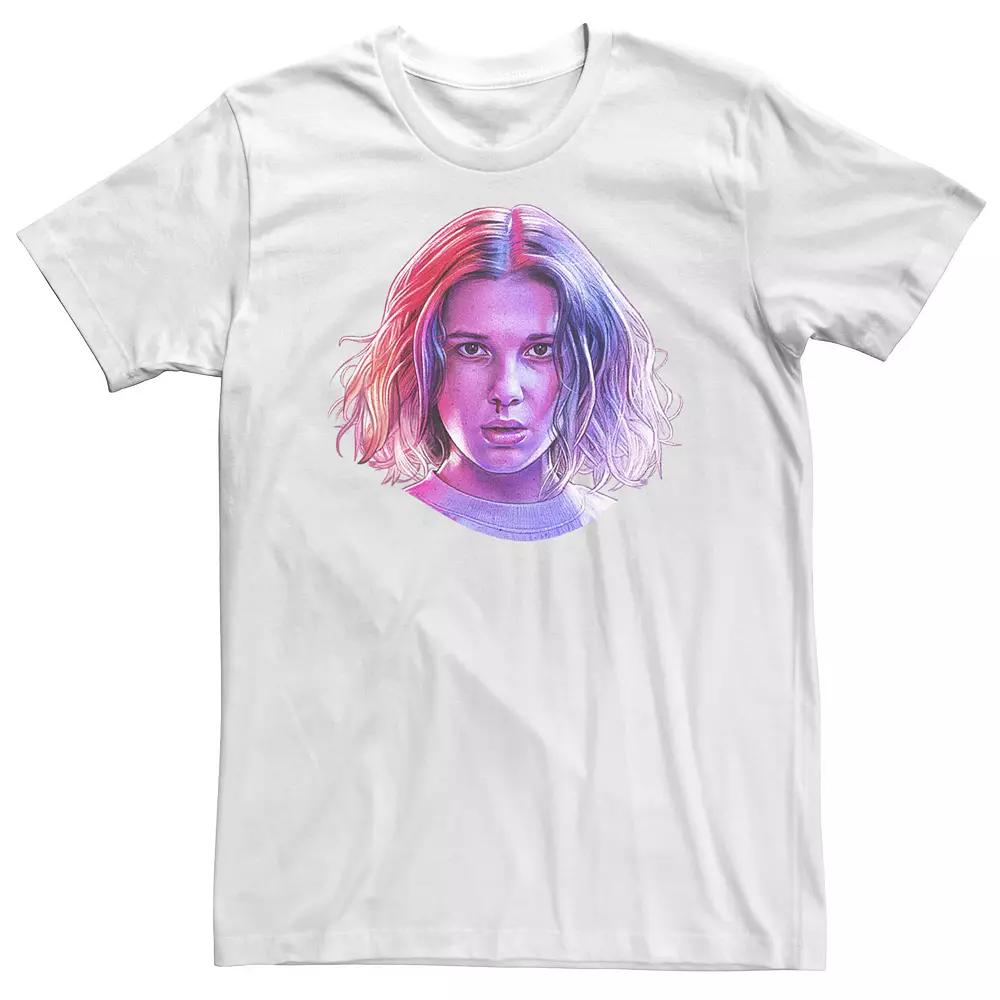 Big & Tall Stranger Things Eleven Rose Tone Nose Drip Portrait Tee, Men's,  Product Image