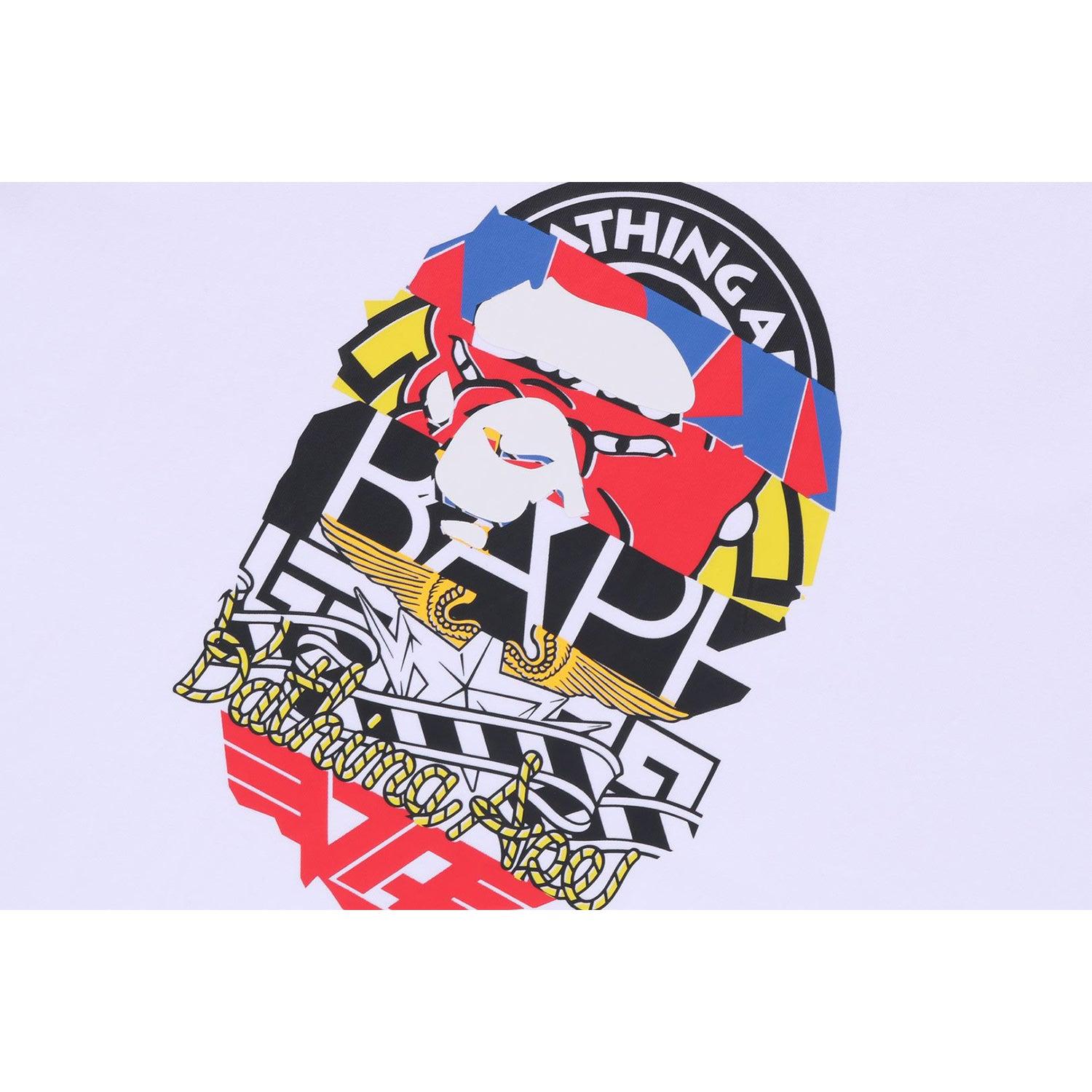 MULTI LOGO APE HEAD RELAXED FIT TEE MENS Male Product Image