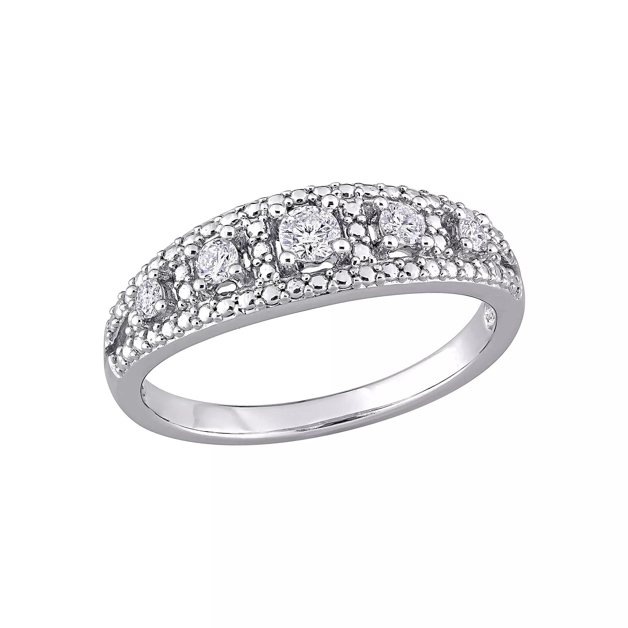 Stella Grace 10K White Gold 1/4 Carat T.W. Diamond Ring, Women's, Size: 6, 10k Whgold Product Image