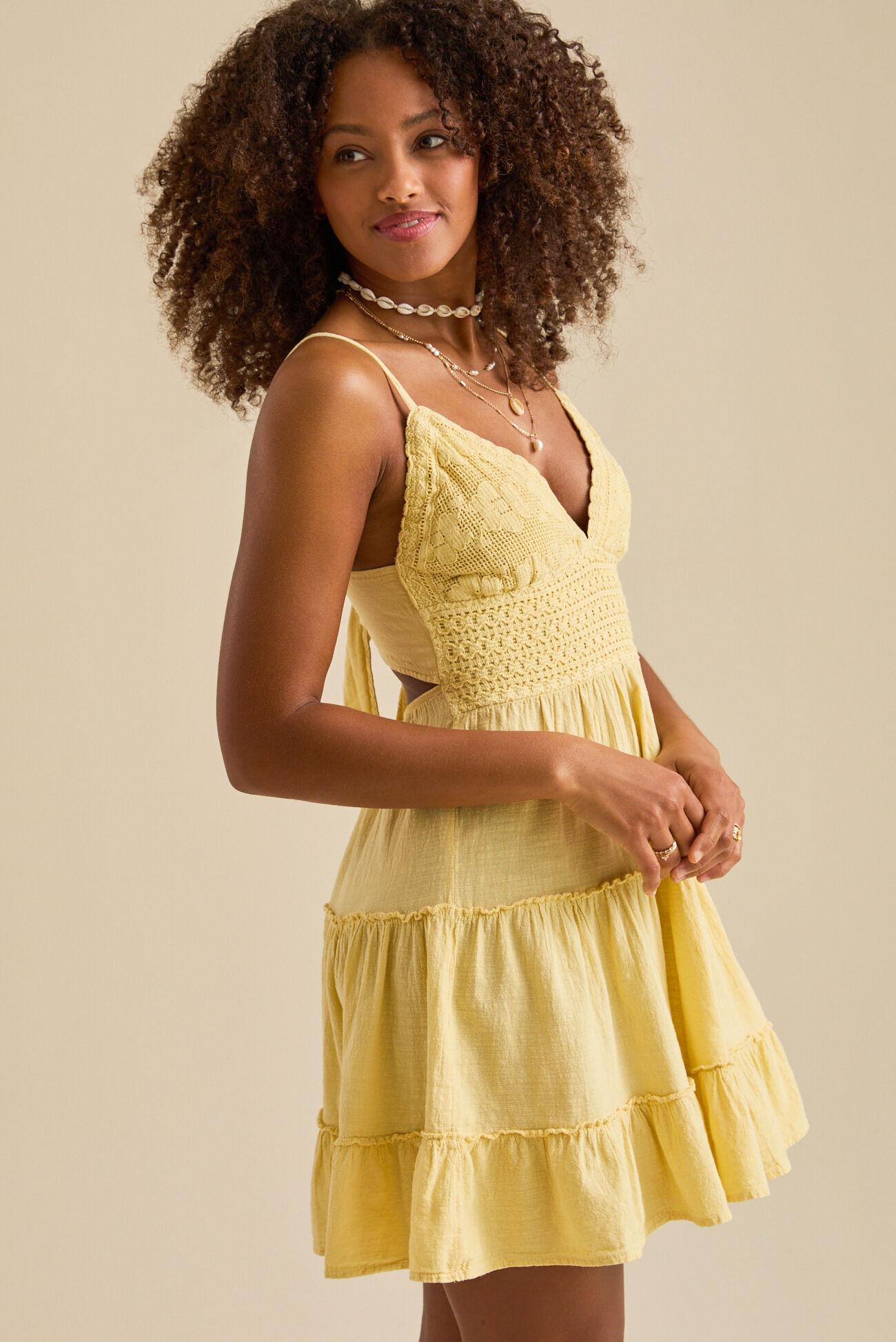 Liam Crochet Mini Dress Product Image