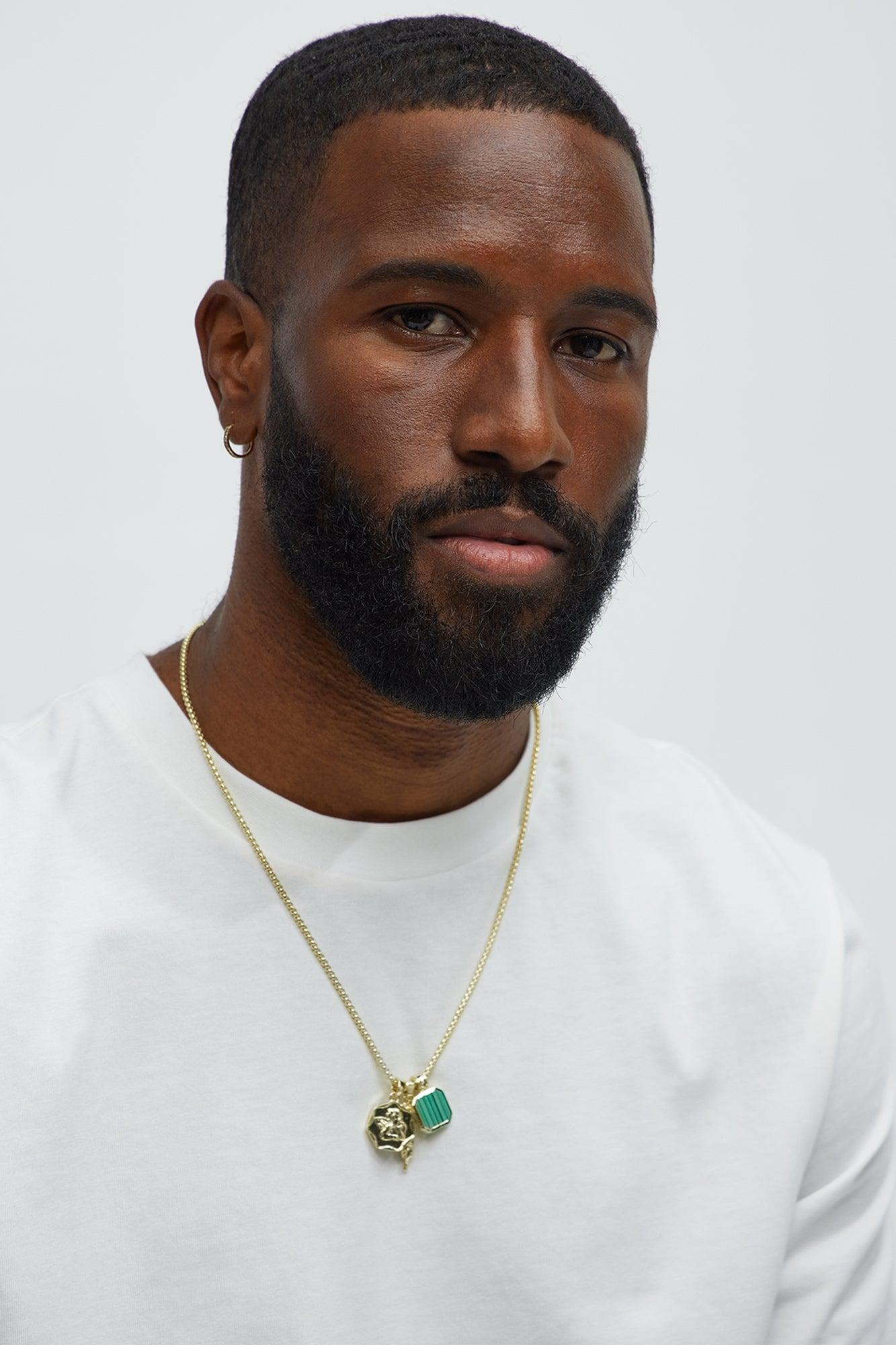 Angel Multi Charm Necklace - Gold Product Image