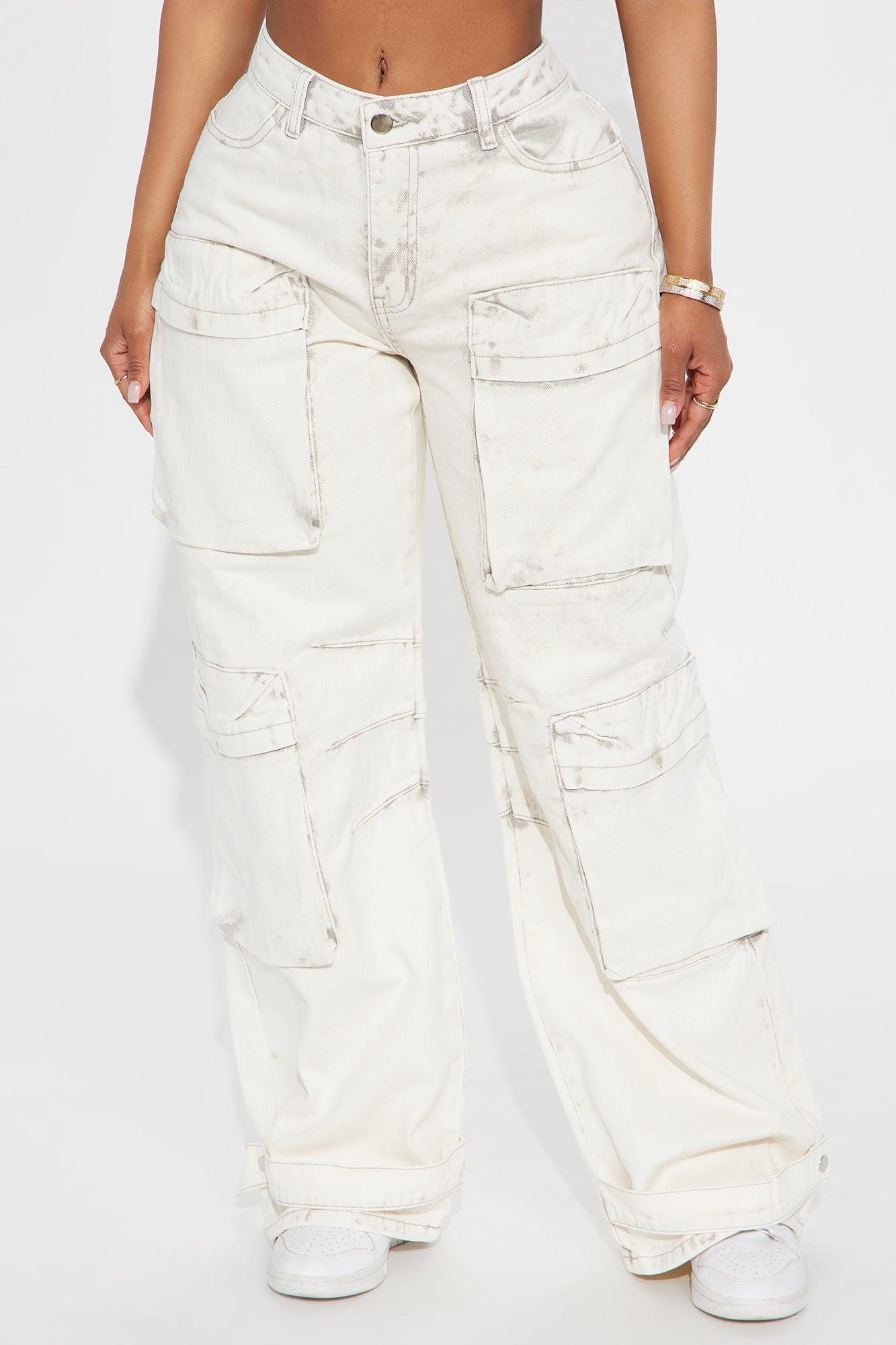 Later Tonight Cargo Pant - Grey Female Product Image