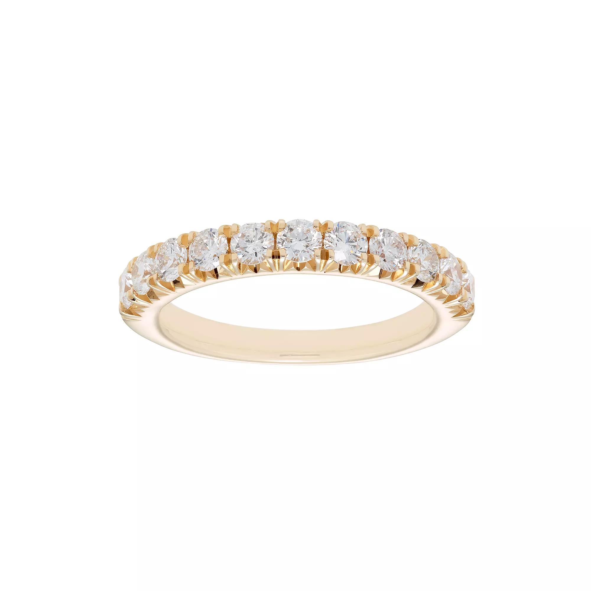 The Regal Collection 14k Gold 1 Carat T.W. IGL Certified Diamond Wedding Band, Women's,  Product Image