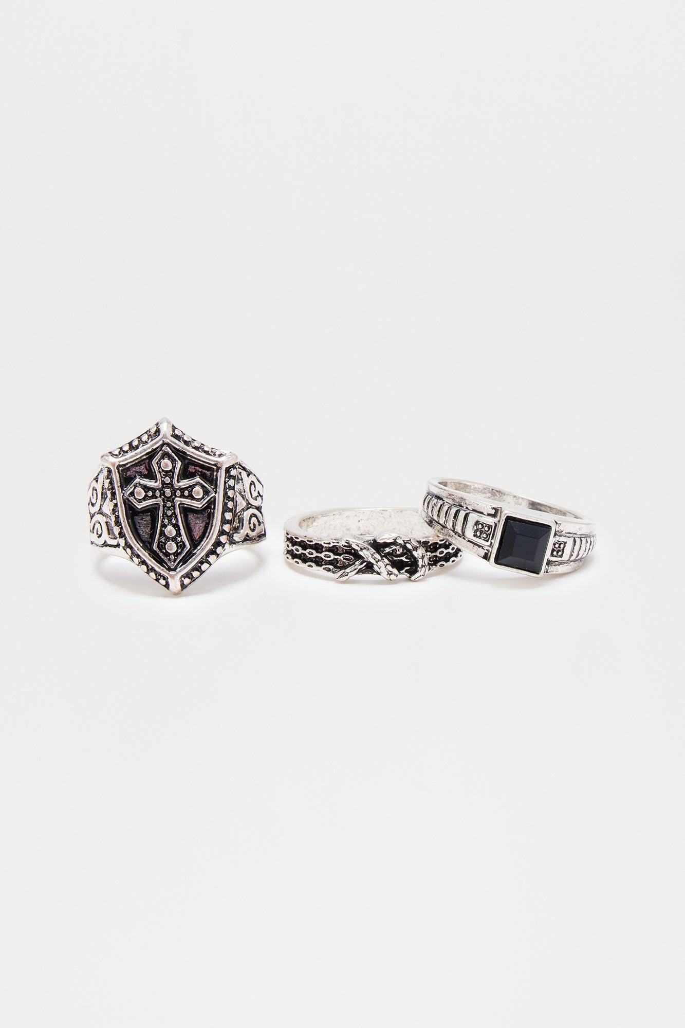 Palisade Ring Set - Silver Product Image