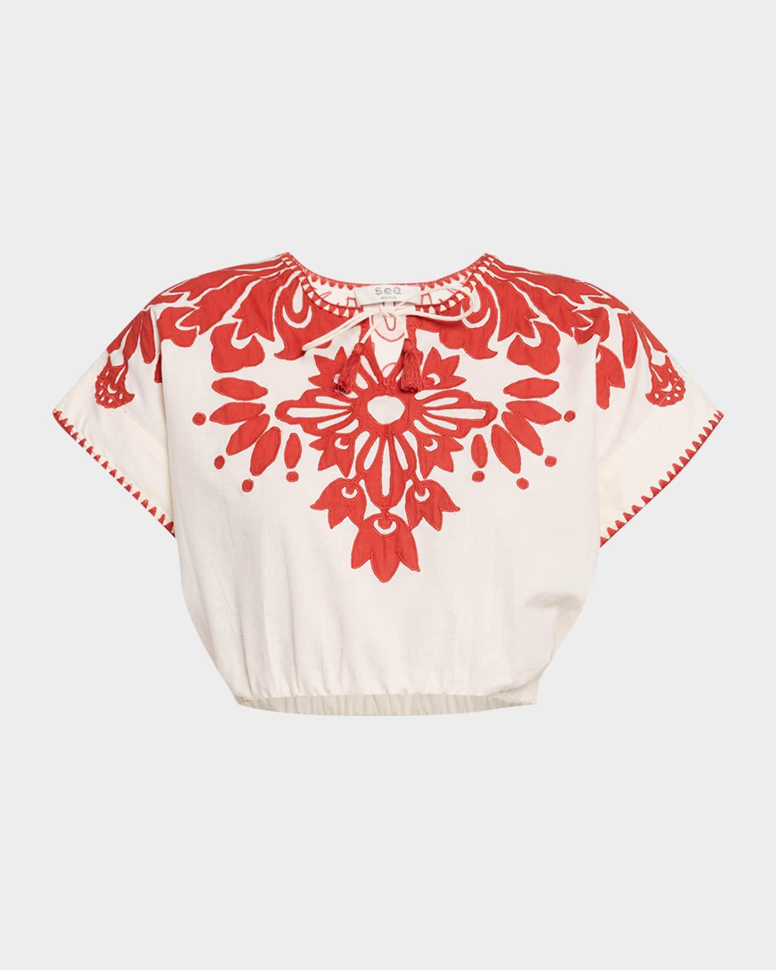Liliana Appliqué Crop Top Product Image