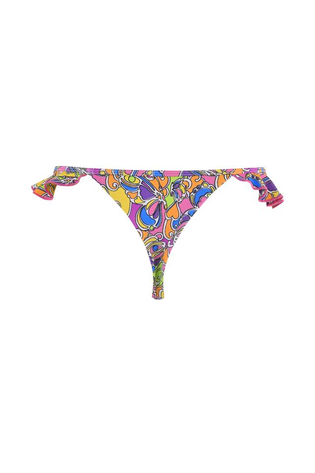 MARNIE BIKINI TOP - TROPICAL BUTTERFLY BLOOM Product Image