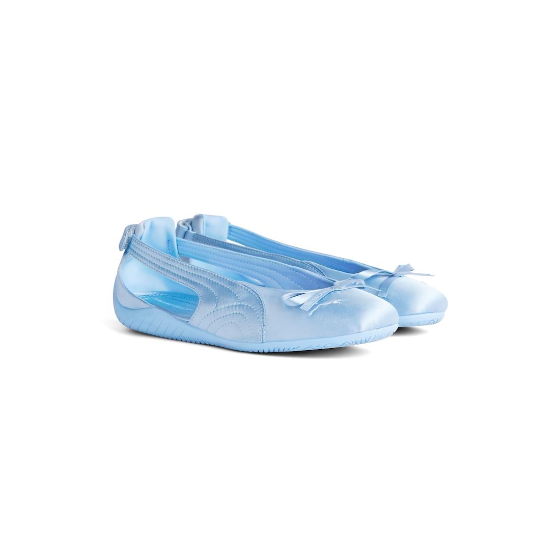 Women's Speedcat Ballet Satin Balenciaga in Light Blue Product Image