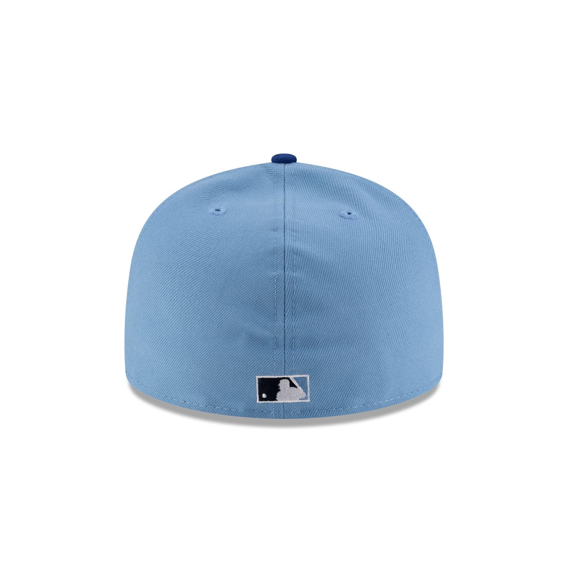 Just Caps Sky Blue Brooklyn Dodgers 59FIFTY A-Frame Fitted Hat Male Product Image