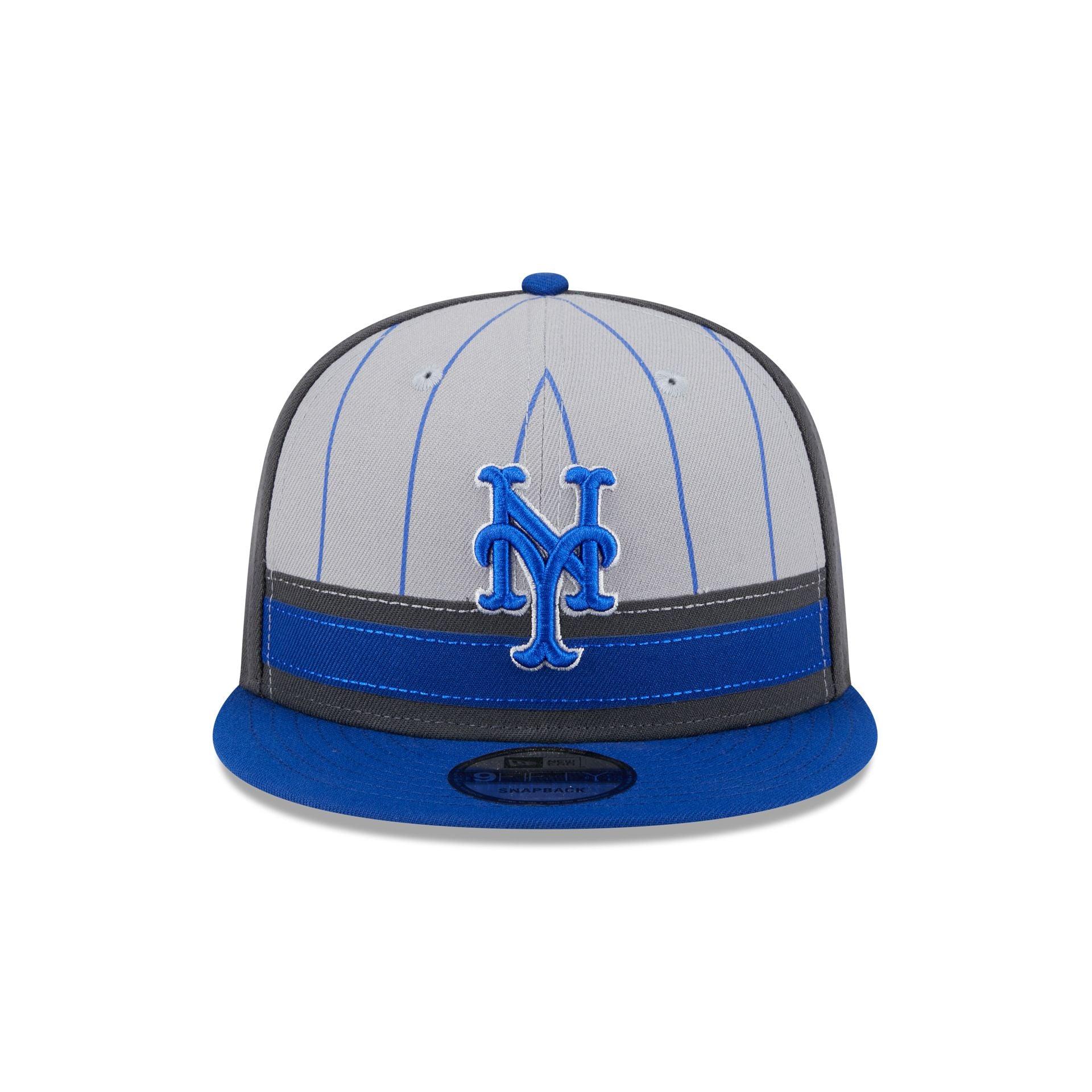 New York Mets 2025 Batting Practice Gray 9FIFTY Snapback Hat Male Product Image