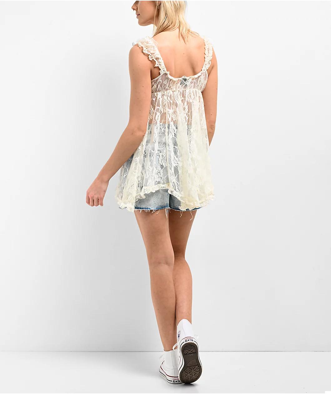 Spicychix Ivory Lace Dress Product Image