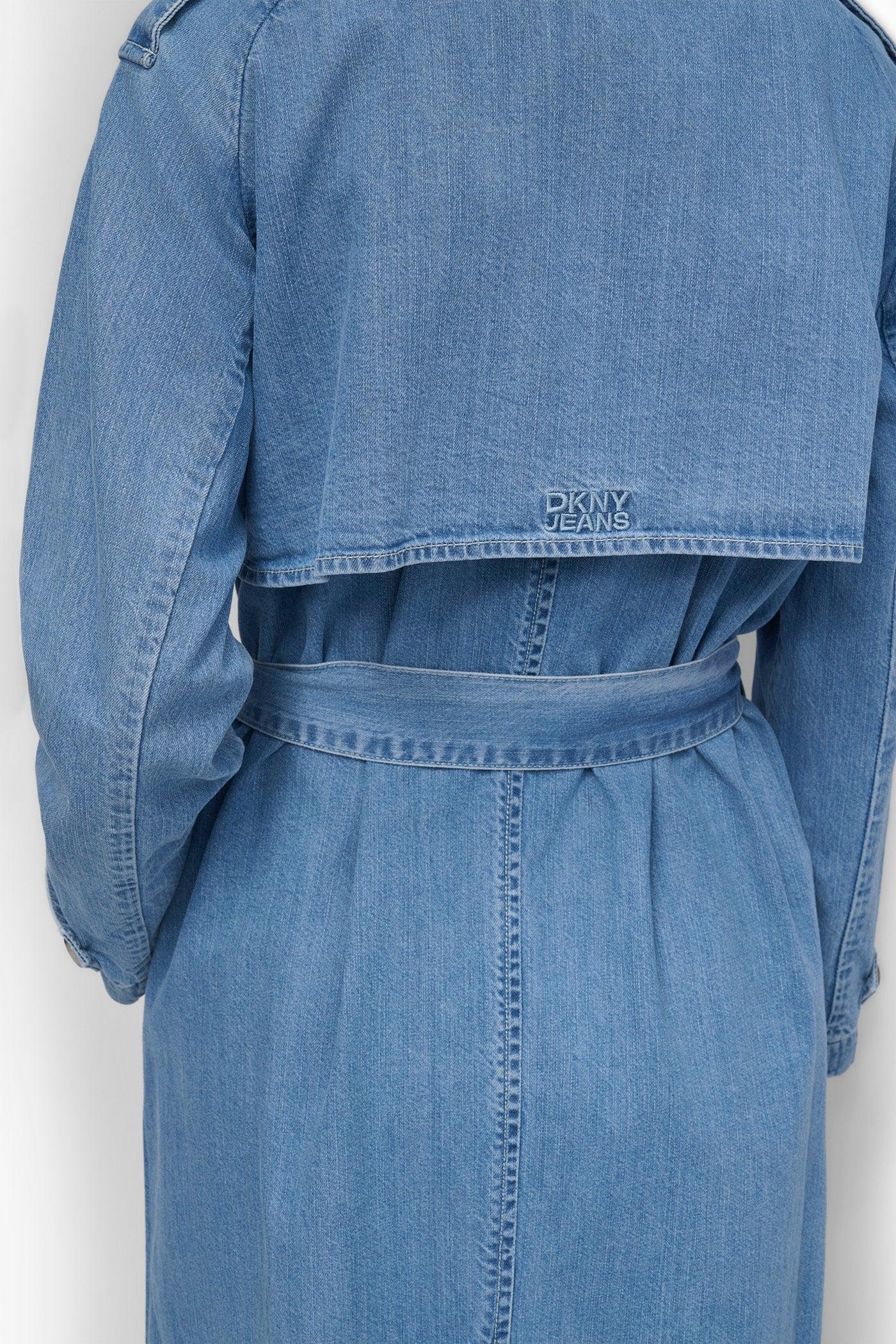 STORM FLAP DENIM TRENCH Product Image
