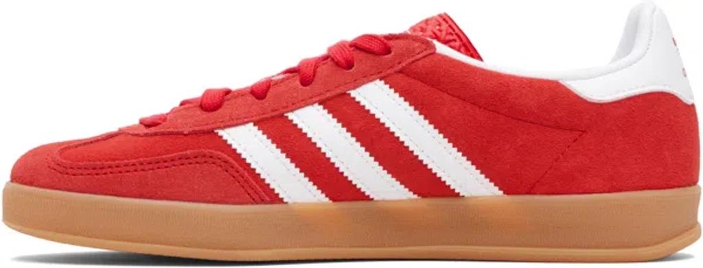 ADIDAS ORIGINALS Gazelle Suede Sneakers With Branded Heel In Red Product Image