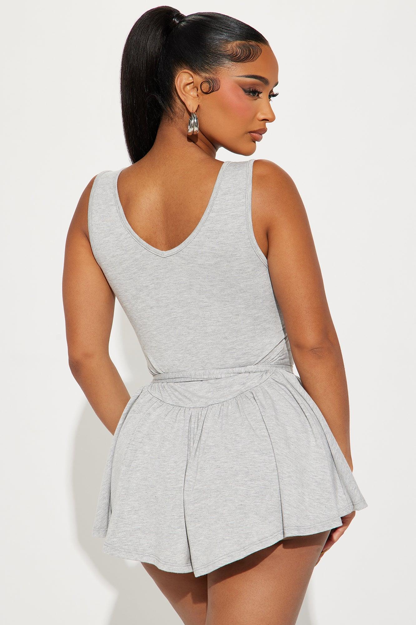 Winona Romper - Heathered Grey Product Image