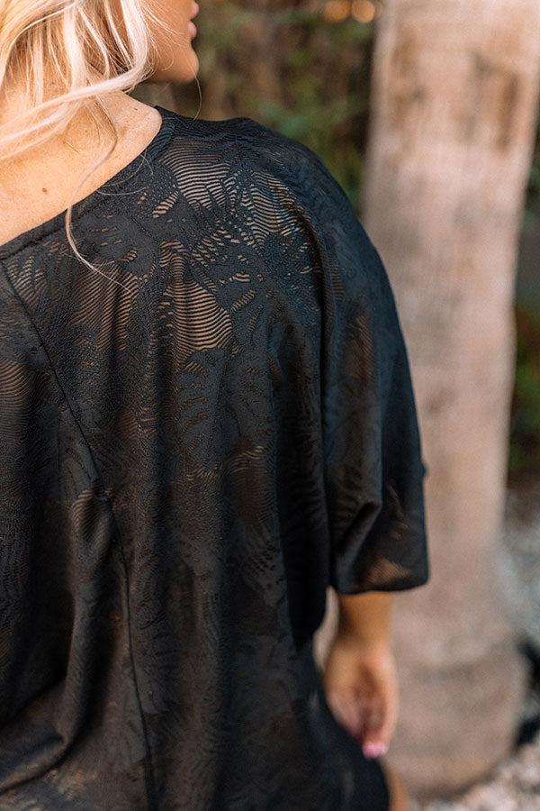 Take A Trip Shift Tunic In Black Product Image