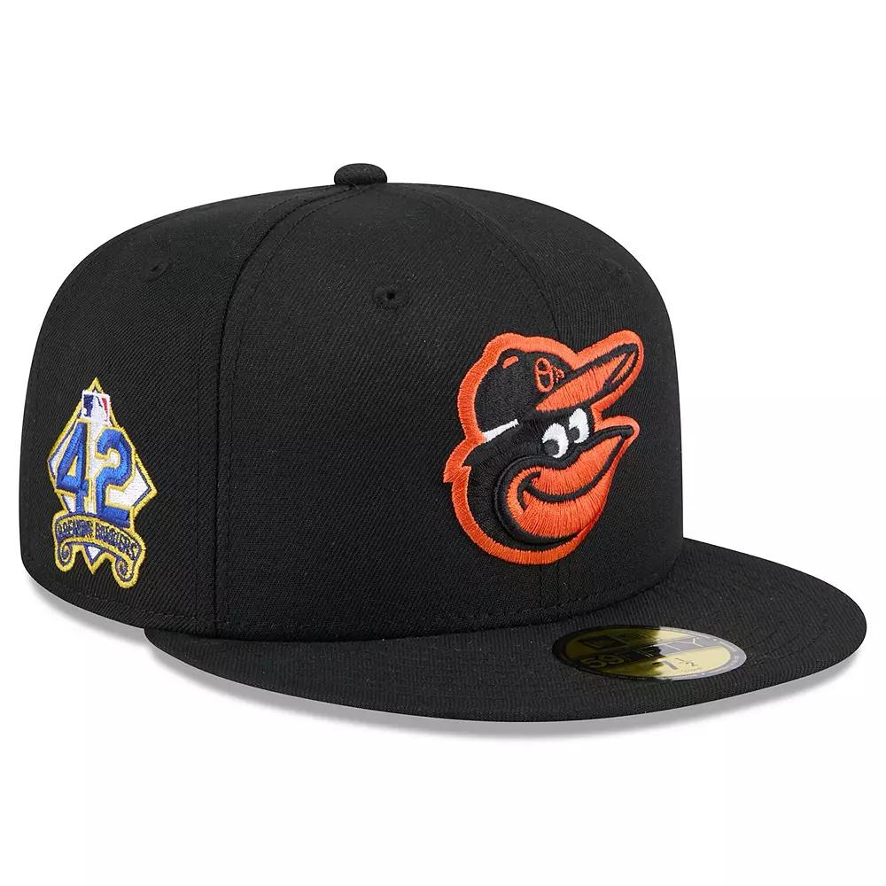 Men's New Era Black Baltimore Orioles 2025 Jackie Robinson Day 59FIFTY Fitted Hat,  Product Image