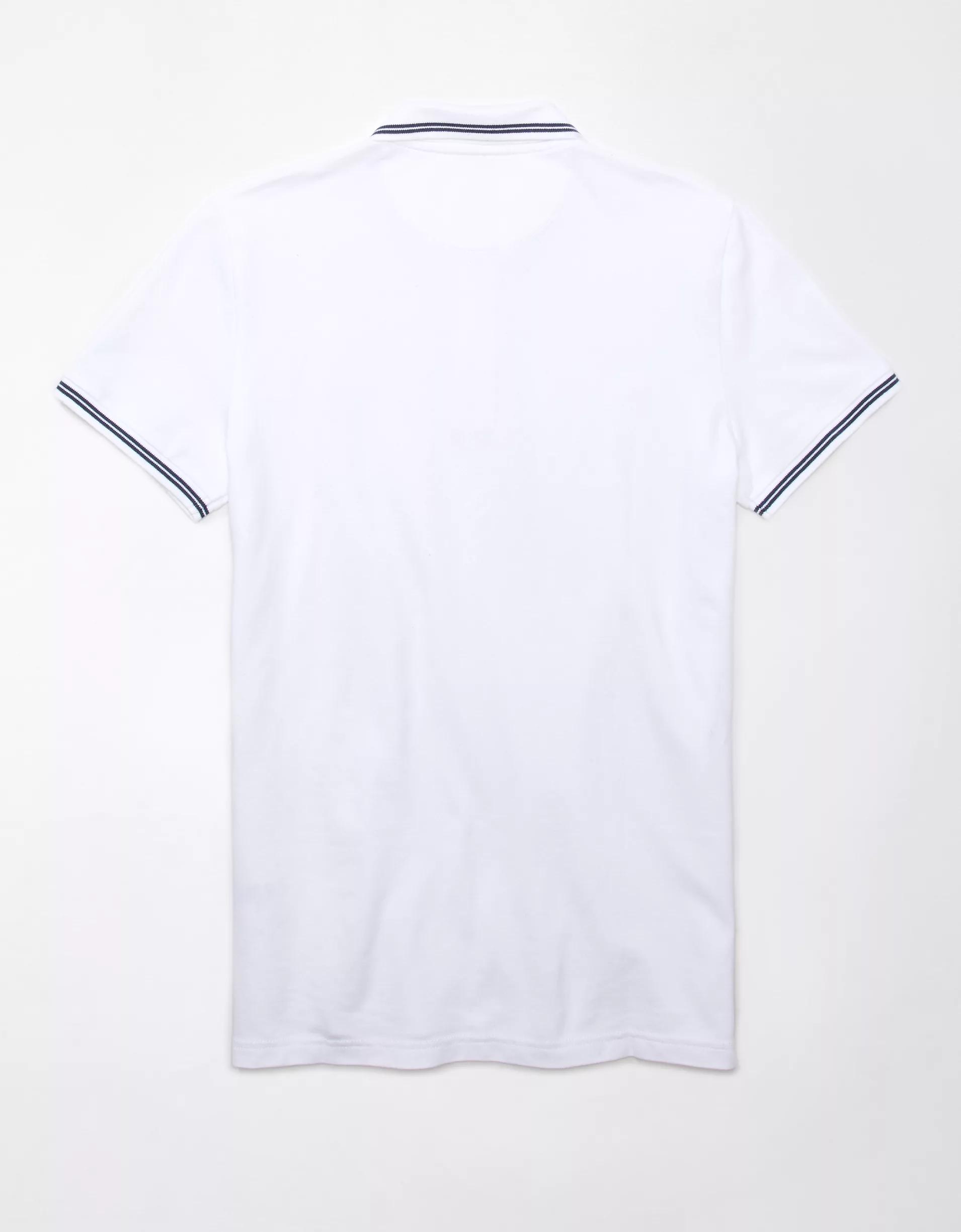 AE Lived-In Slim Fit Pique Polo Shirt Product Image