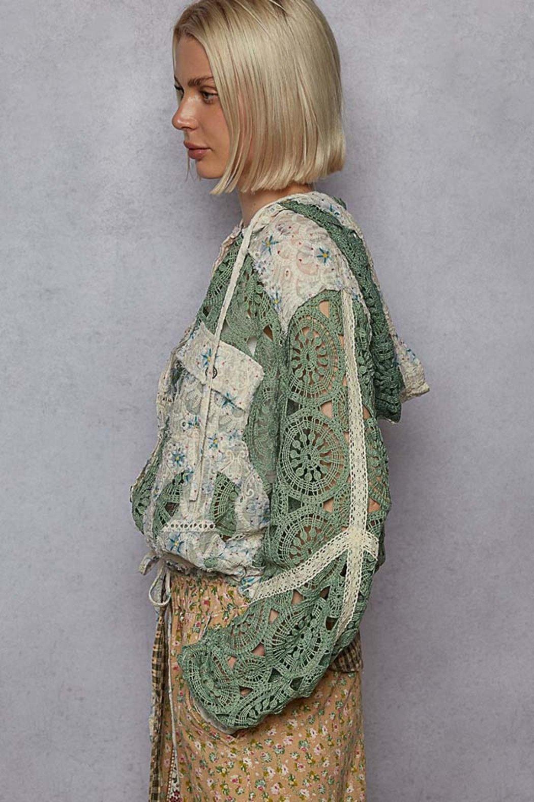 Long Sleeve Hoodie Shacket Product Image