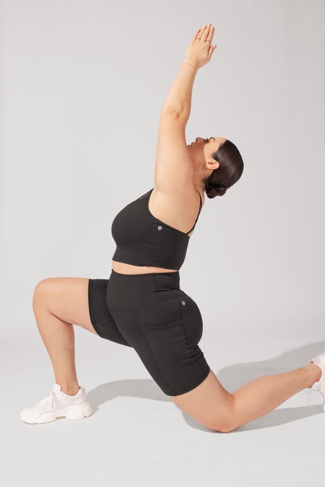 Supersculpt™ Biker Short with Pockets (Pet Hair Resistant) - Black Product Image