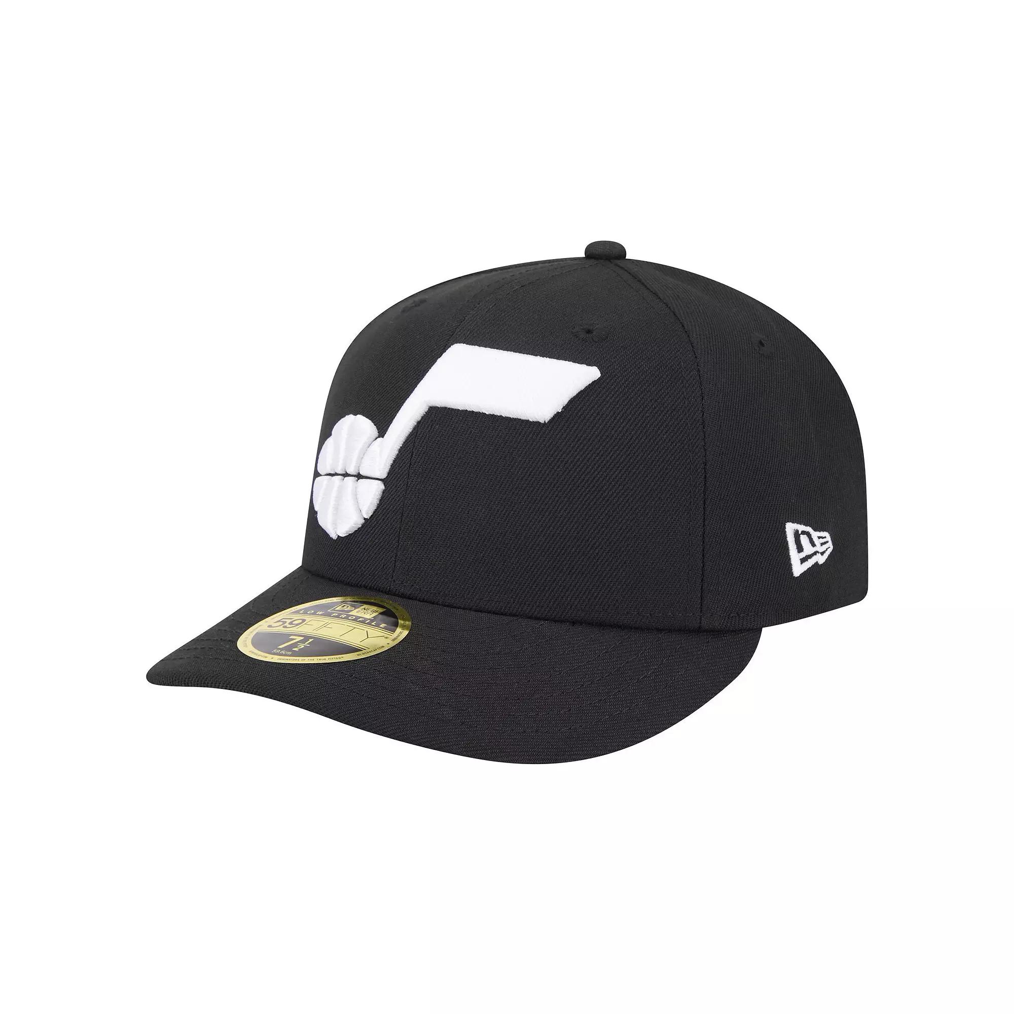 Men's New Era Black Utah Jazz Low Profile Core 59FIFTY Fitted Hat,  Product Image