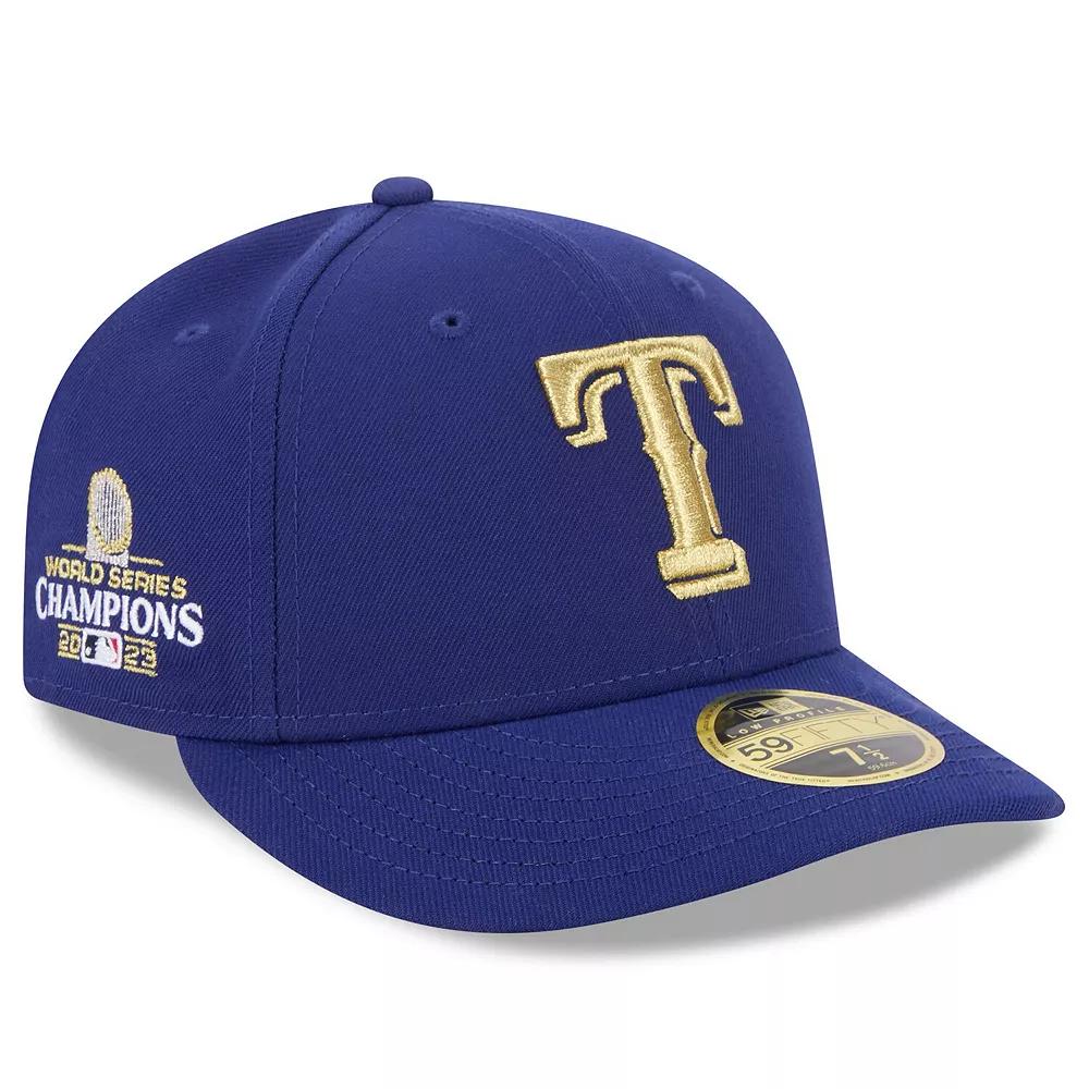 Men's New Era  Royal Texas Rangers 2024 Gold Collection Low Profile 59FIFTY Fitted Hat, Size: 7 1/4, Blue Product Image