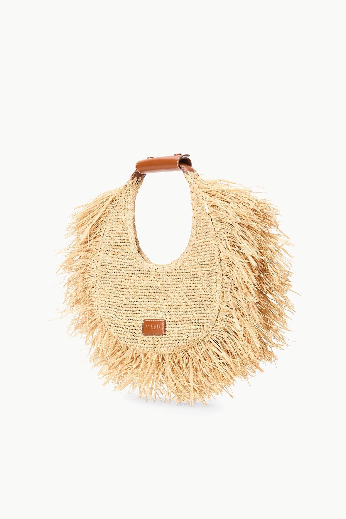 MOON RAFFIA TOTE BAG | NATURAL FRINGE Product Image