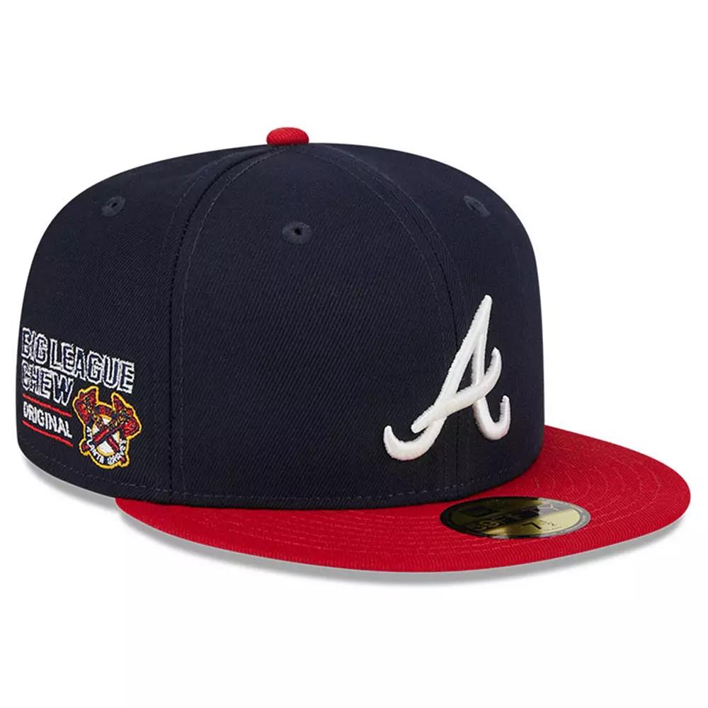 Men's New Era Navy Atlanta Braves Big League Chew Team 59FIFTY Fitted Hat,  Product Image