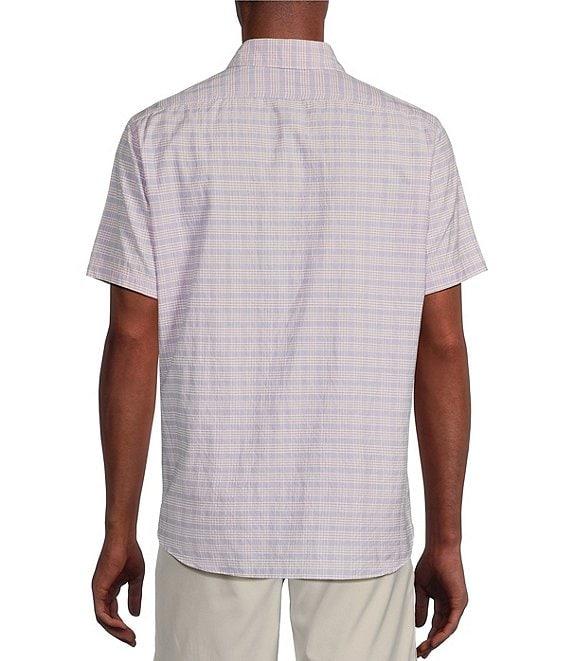 Cremieux Blue Label Performance Stretch Plaid Seersucker Short Sleeve Woven Shirt Product Image