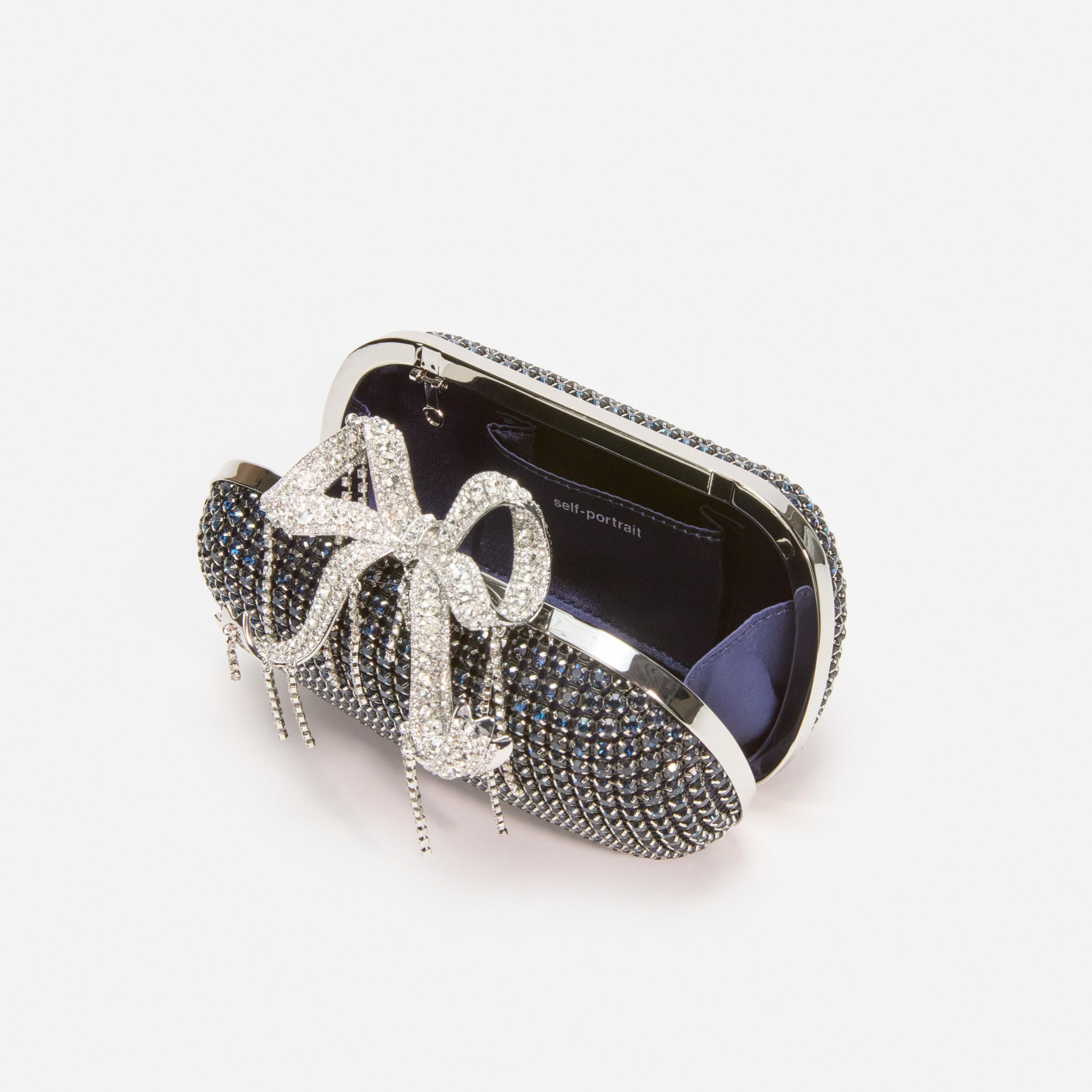 Navy Chainmail  Clutch Bag Product Image