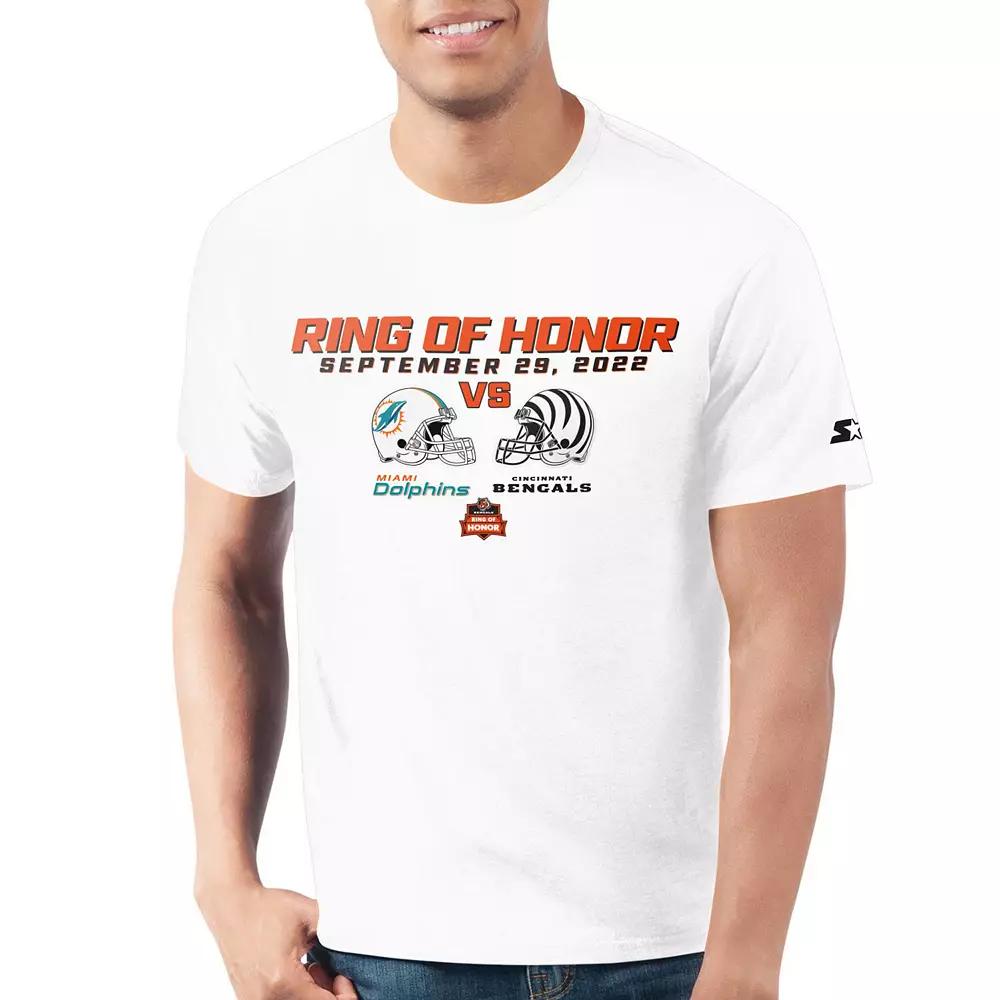 Men's Starter White Cincinnati Bengals 2022 Ring of Honor T-Shirt, Size: XL Product Image