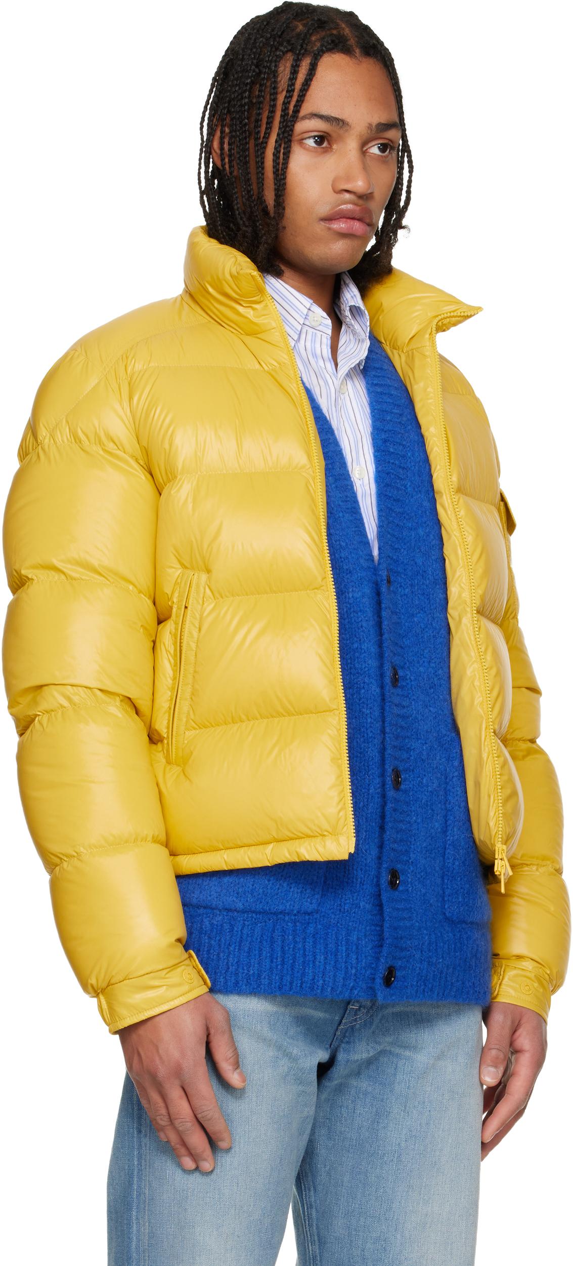MONCLER Levitha Hooded Short Down Jacket In Yellow Product Image