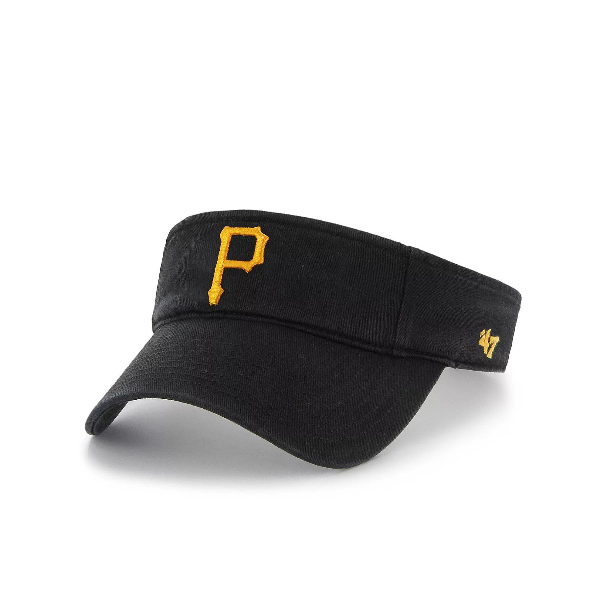 Men's '47 Black Pittsburgh Pirates Clean Up Adjustable Visor Product Image