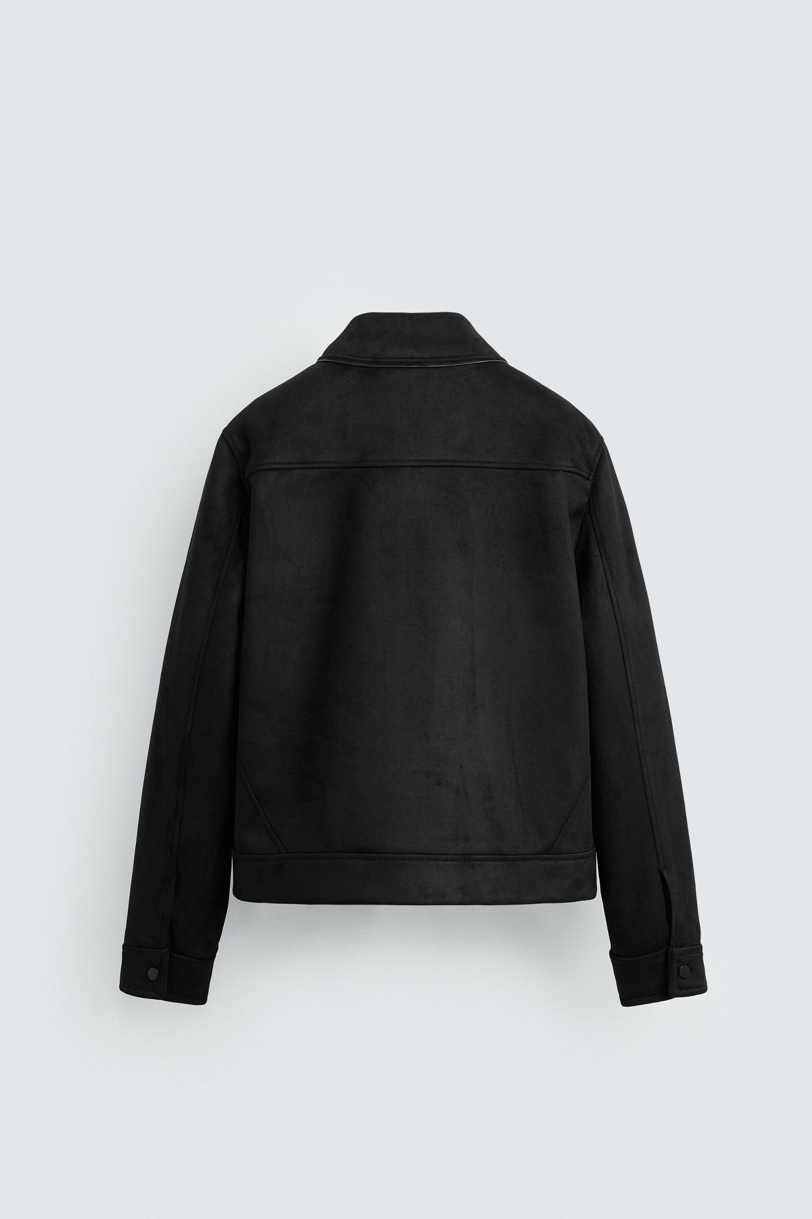 FAUX SUEDE REGULAR FIT JACKET Product Image