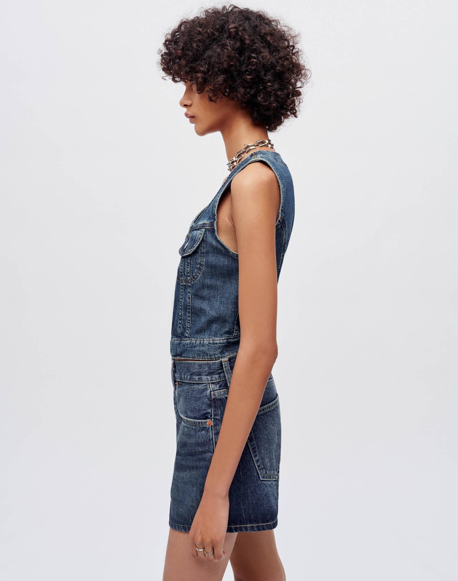 Trucker Shirt - Whiskey Indigo Product Image