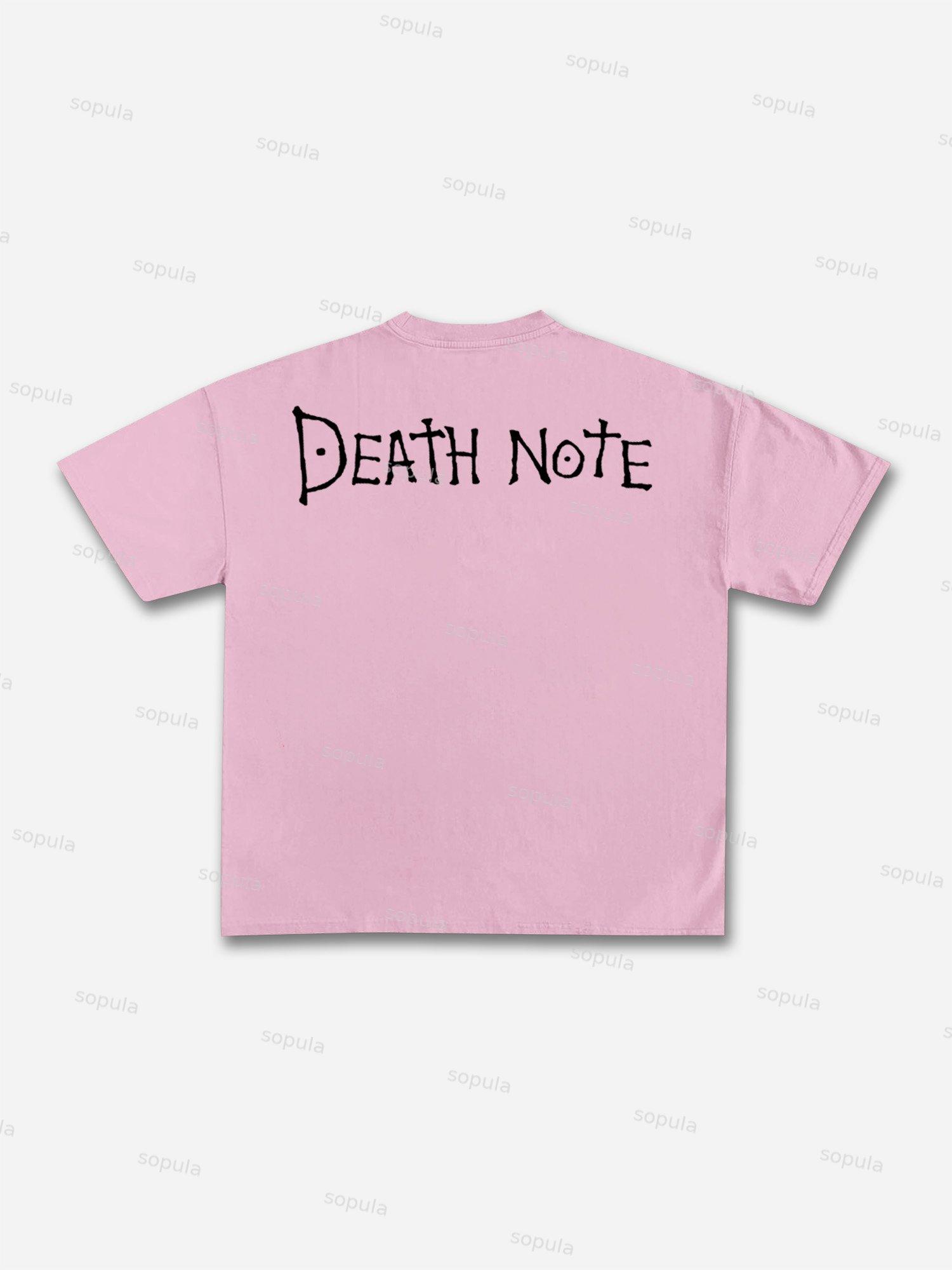 Death Note L Graphic Cotton T-shirt Product Image