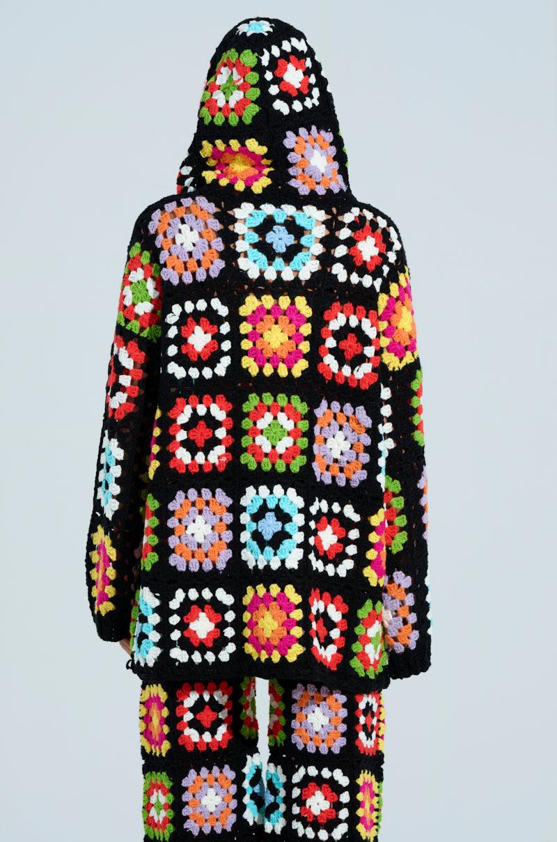 FESTIVAL GIRLY OVERSIZED CROCHET SWEATSHIRT Product Image