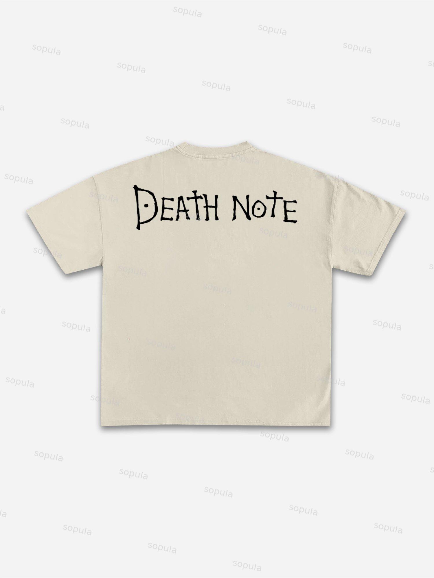 Death Note L Graphic Cotton T-shirt Product Image