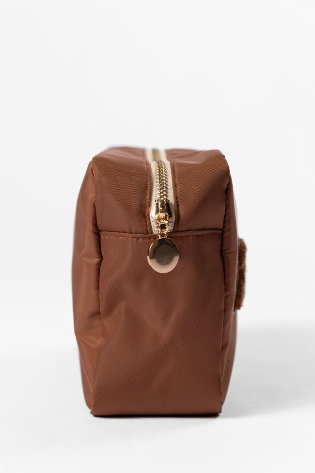 Brown "Makeup" Travel Pouch FINAL SALE Product Image