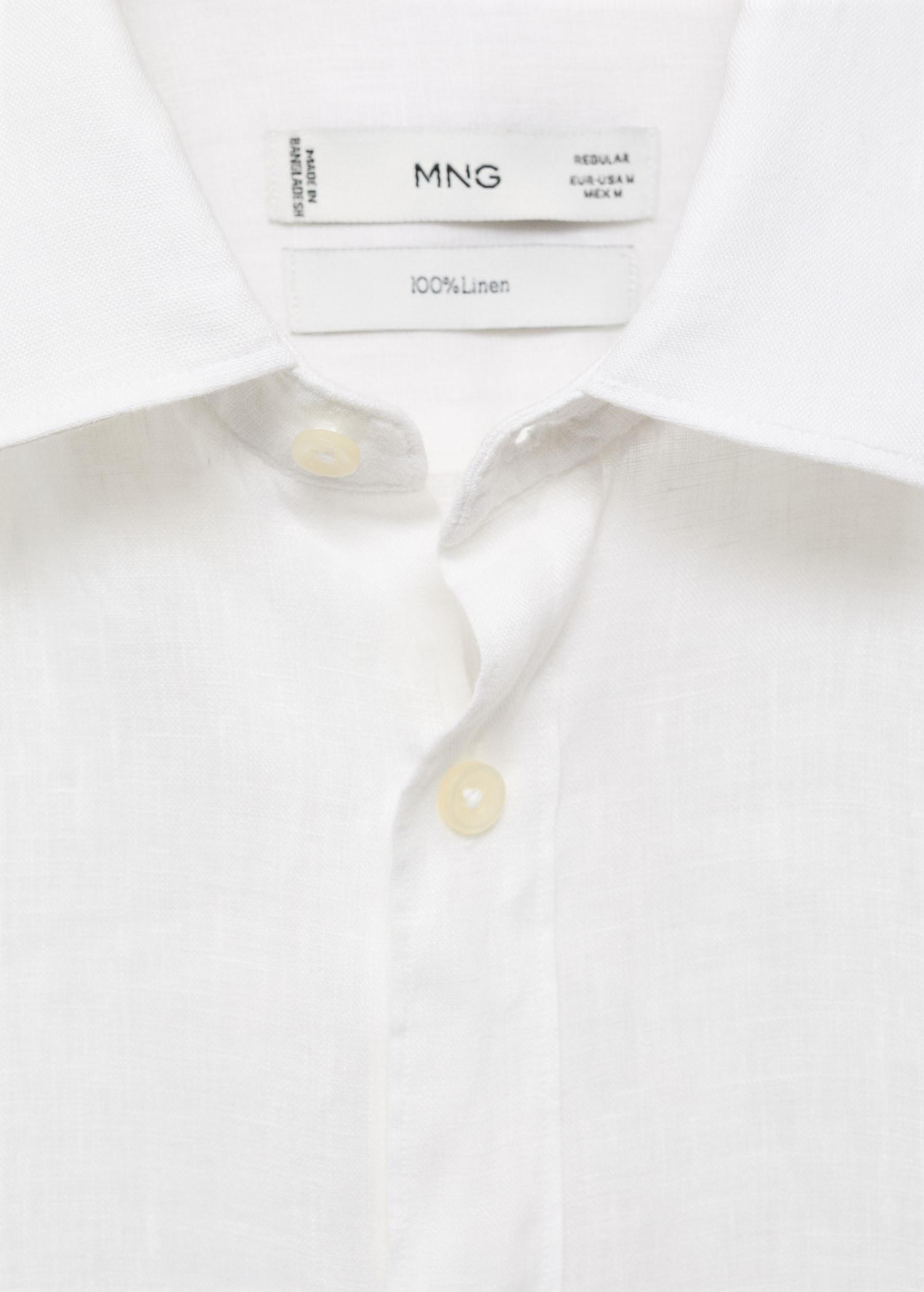 Linen 100% shirt - Men | MANGO USA Product Image