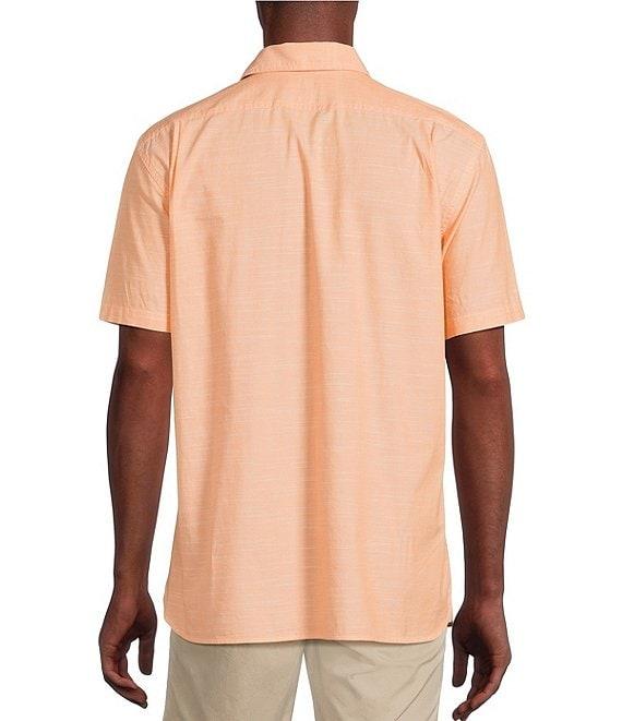 Cremieux Blue Label Solid Cotton Slub Short Sleeve Woven Shirt Product Image