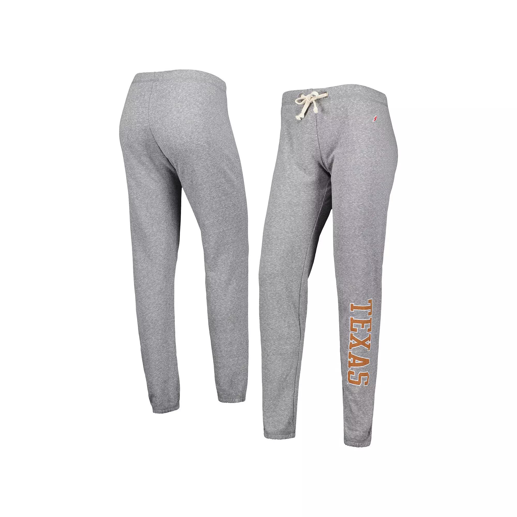 Women's League Collegiate Wear Heather Gray Texas Longhorns Victory Springs Tri-Blend Jogger Pants, Size: XL, Grey Product Image