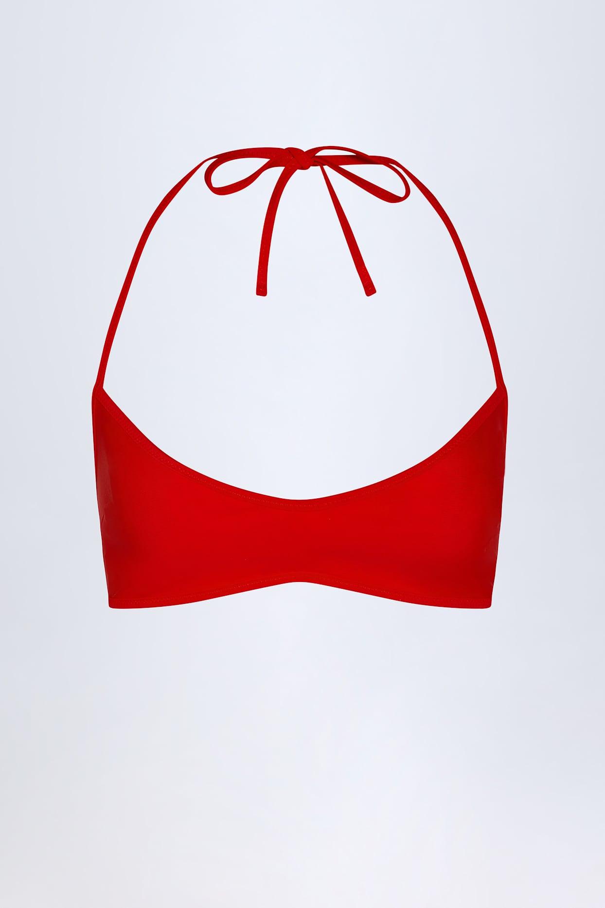 Reversible Halterneck Bikini Top in Zebra Print Product Image