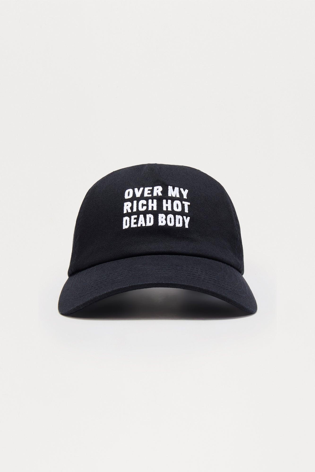 Over My Body Baseball Hat - Black Female Product Image