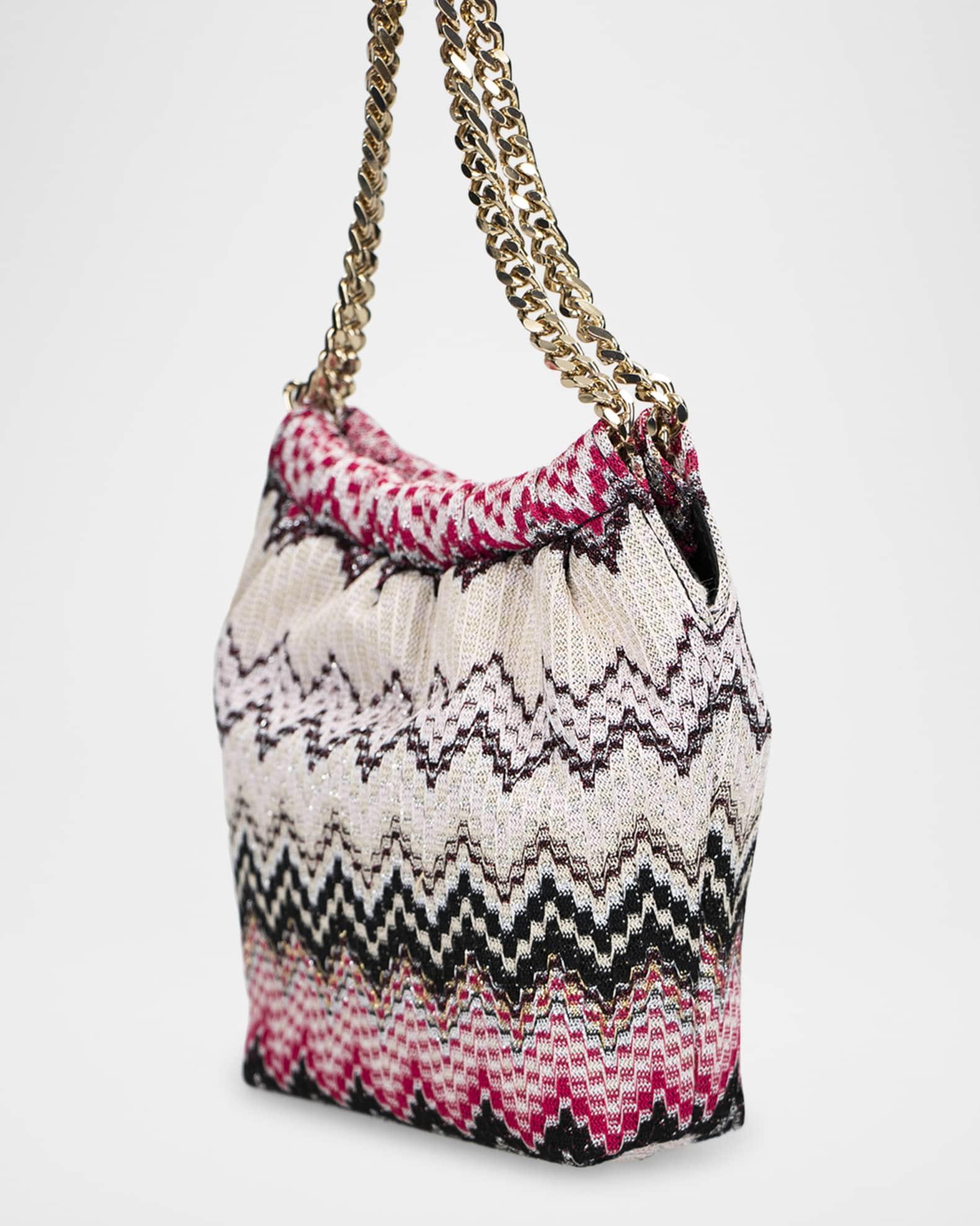 Chevron Chain Pouch Shoulder Bag Product Image