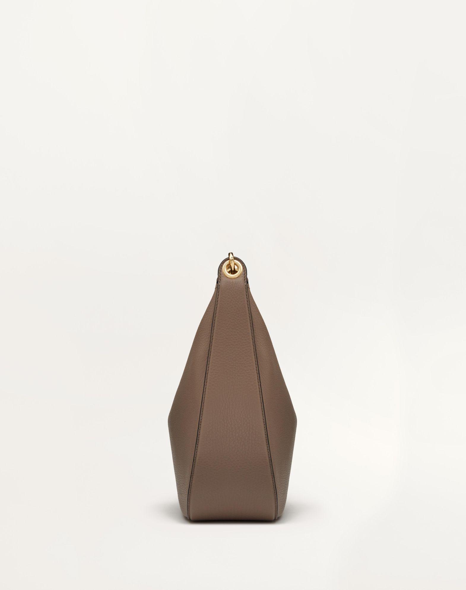 Vlogo Moon Medium Grainy Calfskin Hobo Bag With Chain Product Image