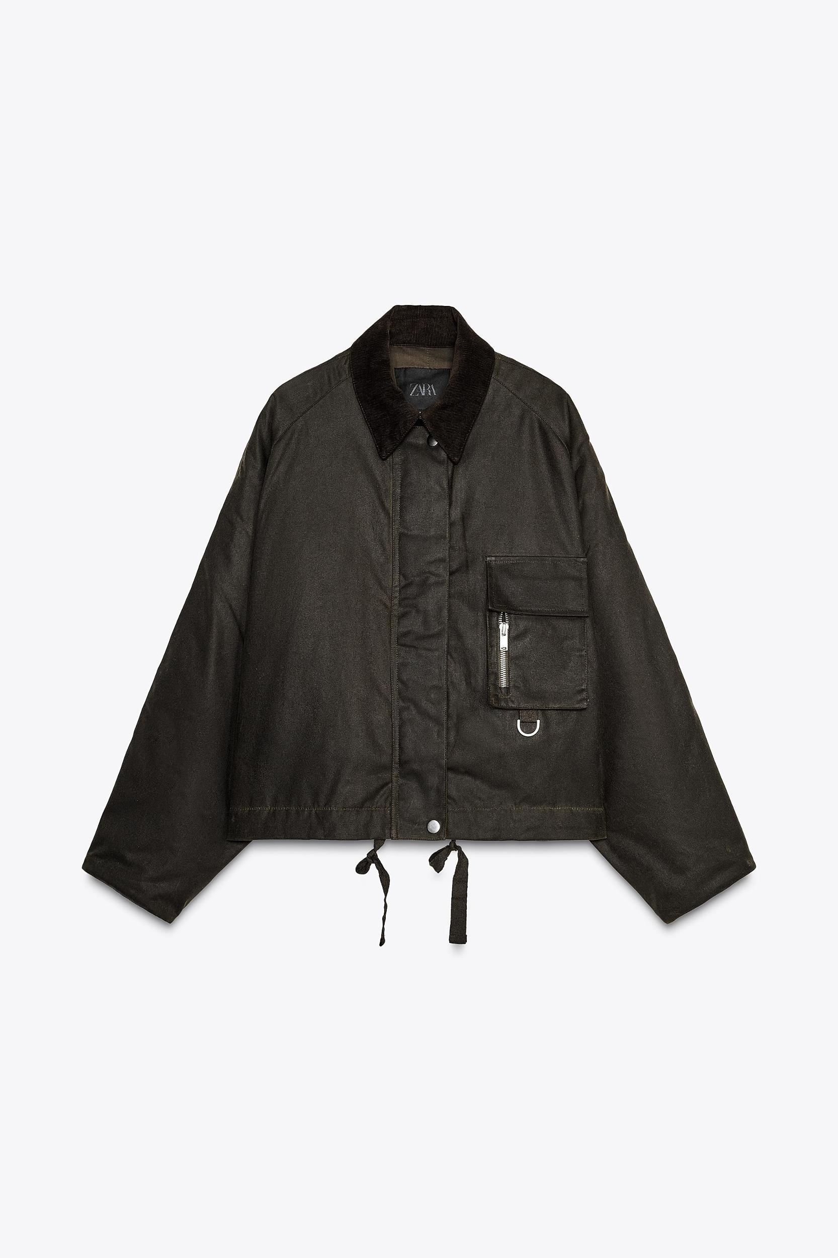 CORDUROY COLLAR WAXED JACKET ZW COLLECTION Product Image