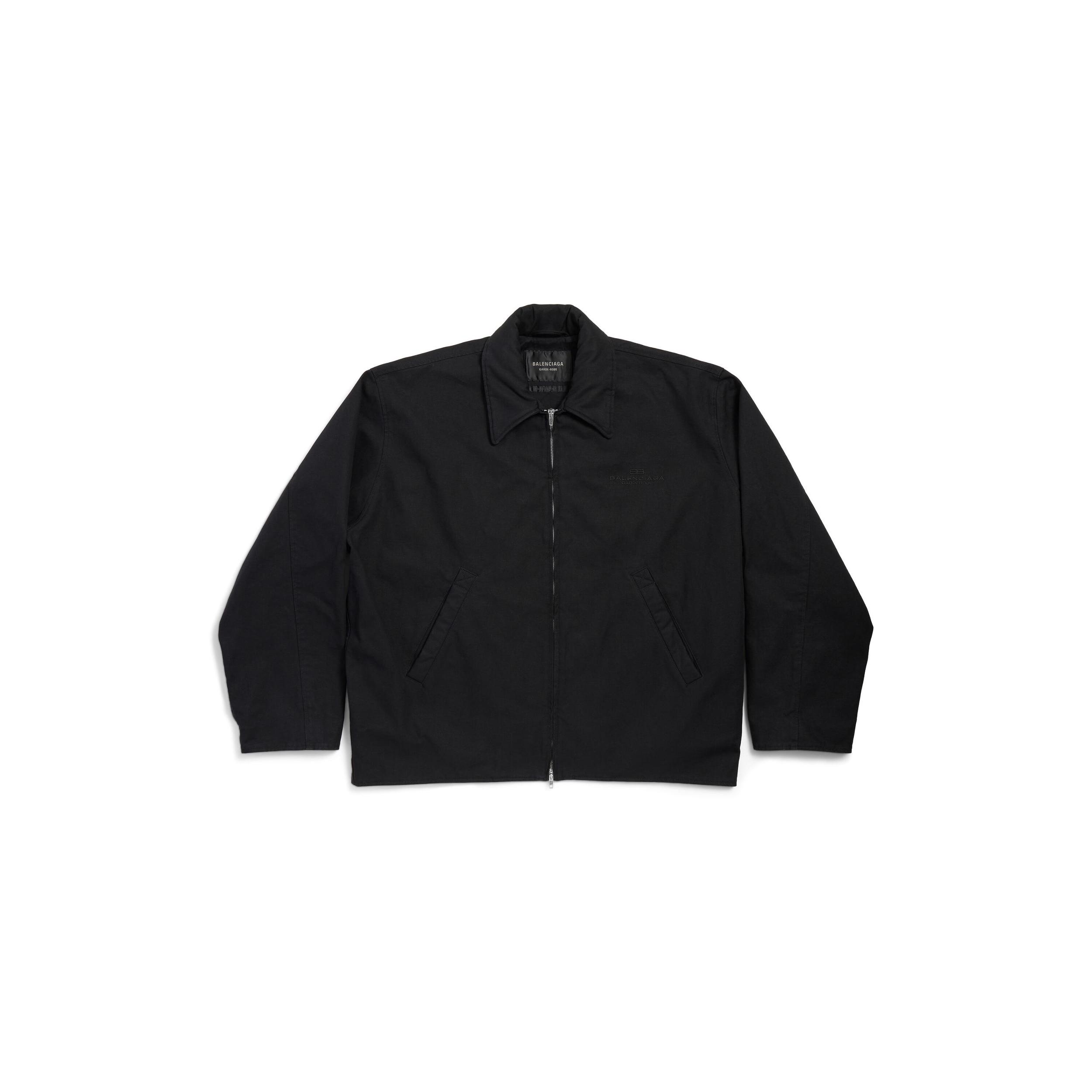 Men's Zip-up Jacket in Black Product Image